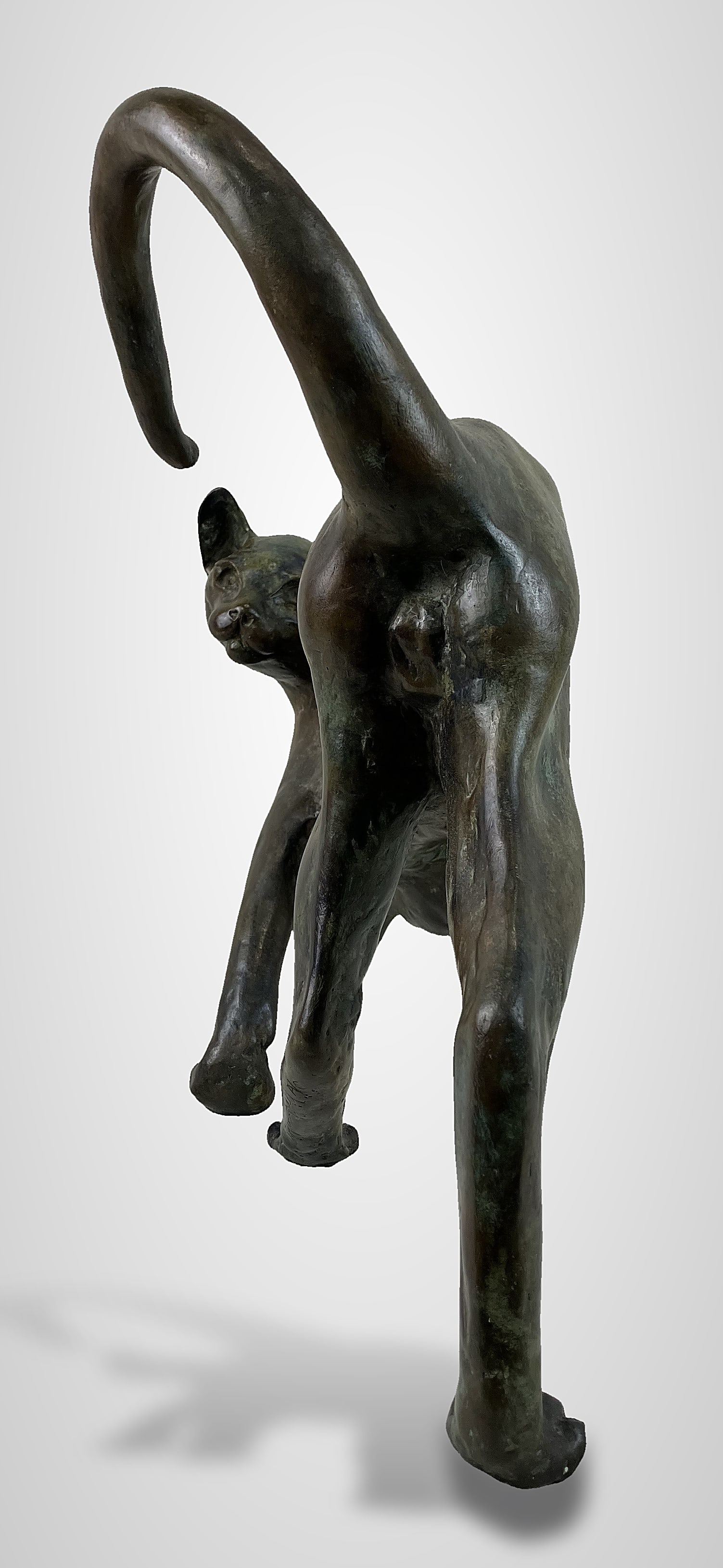 Tom Merrifield Bronze Cat Sculpture - 7