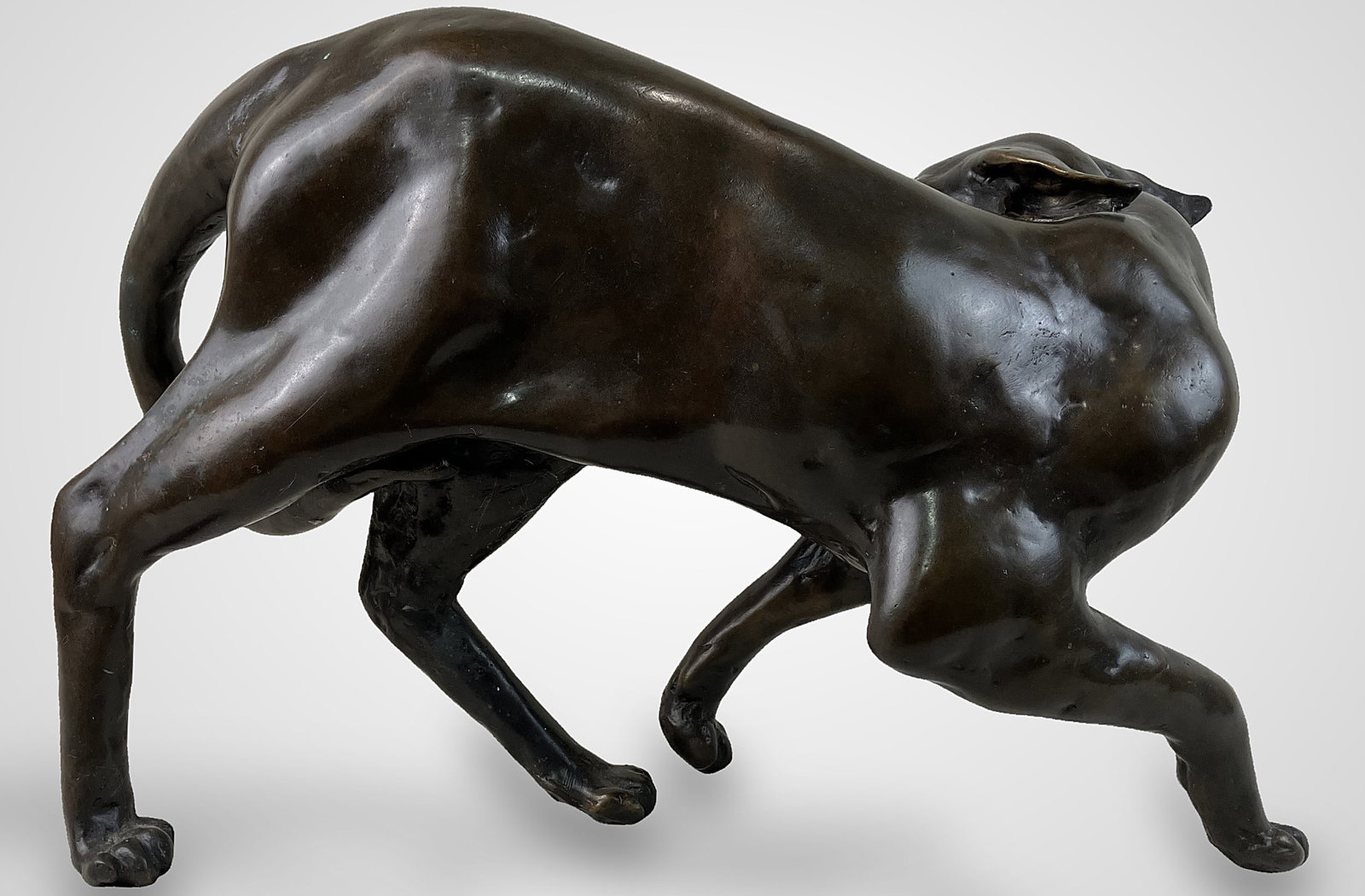 Tom Merrifield Bronze Cat Sculpture - 7
