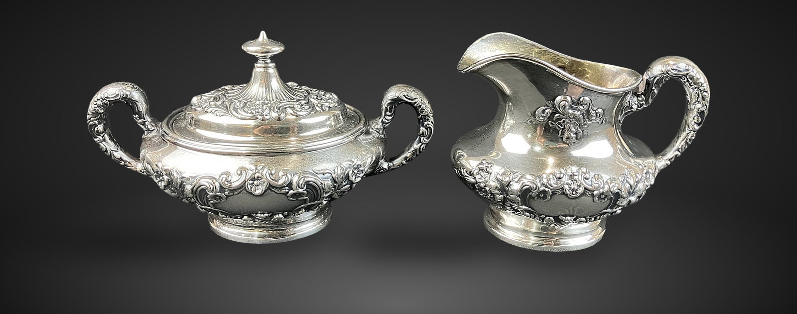Gorham Sterling Silver Tea Set - 11