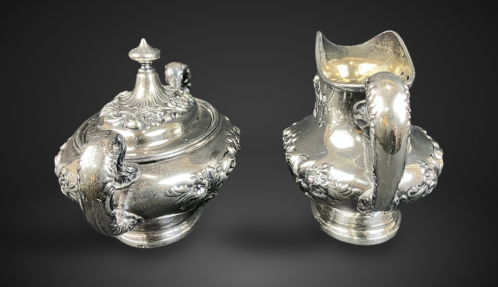 Gorham Sterling Silver Tea Set - 13
