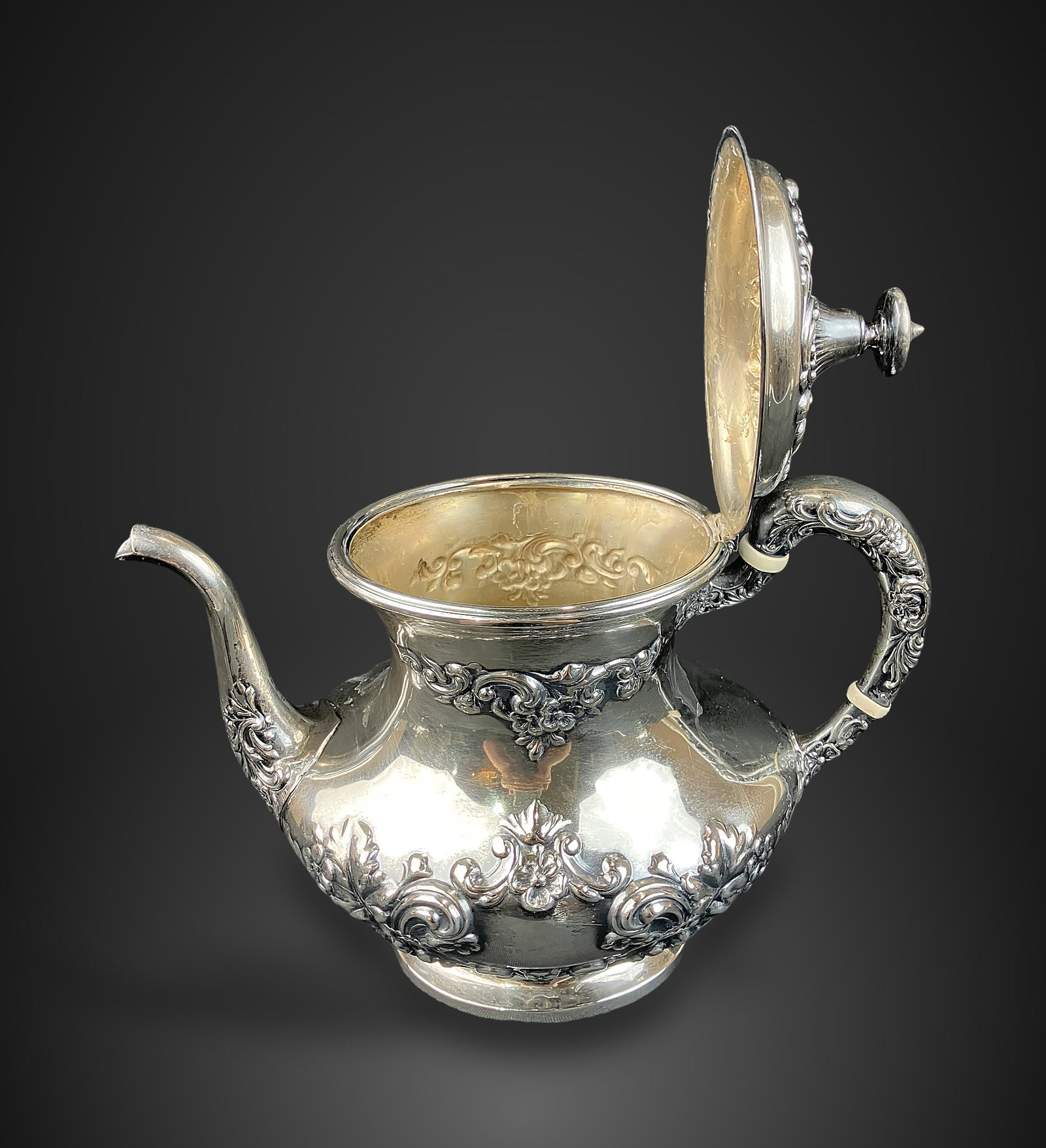 Gorham Sterling Silver Tea Set - 4