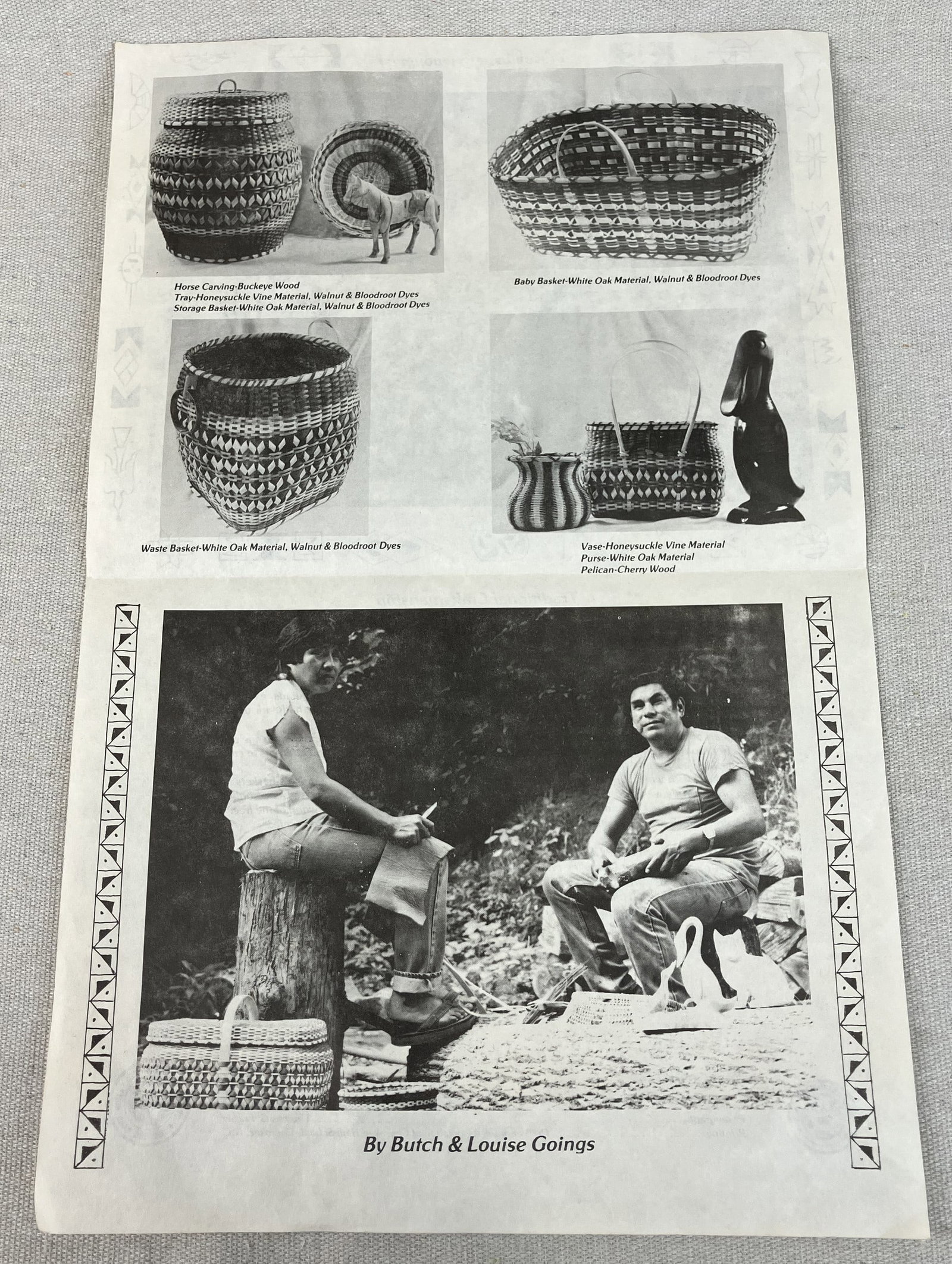 Large Choctaw Indian Linda Farve Lidded Basket - 14