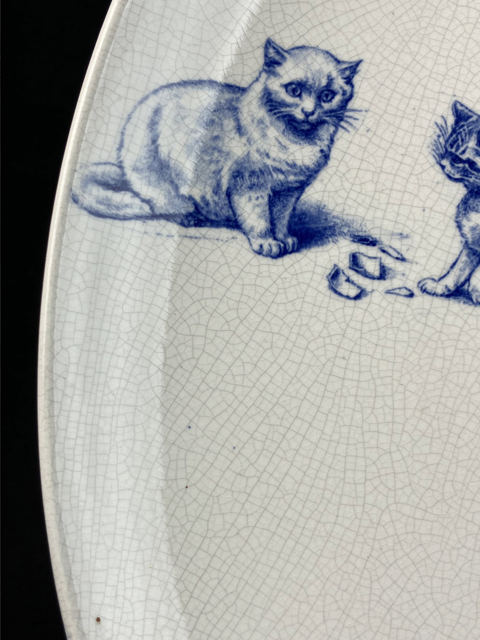 19th Century Minton Cat Charger - 3