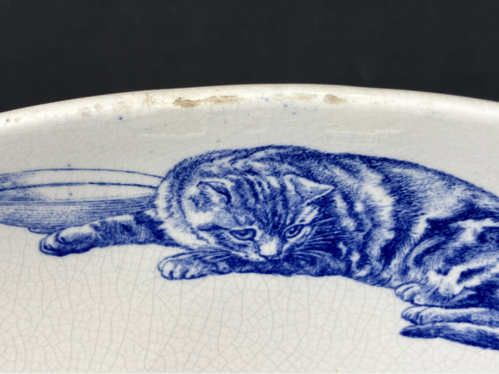 19th Century Minton Cat Charger - 4