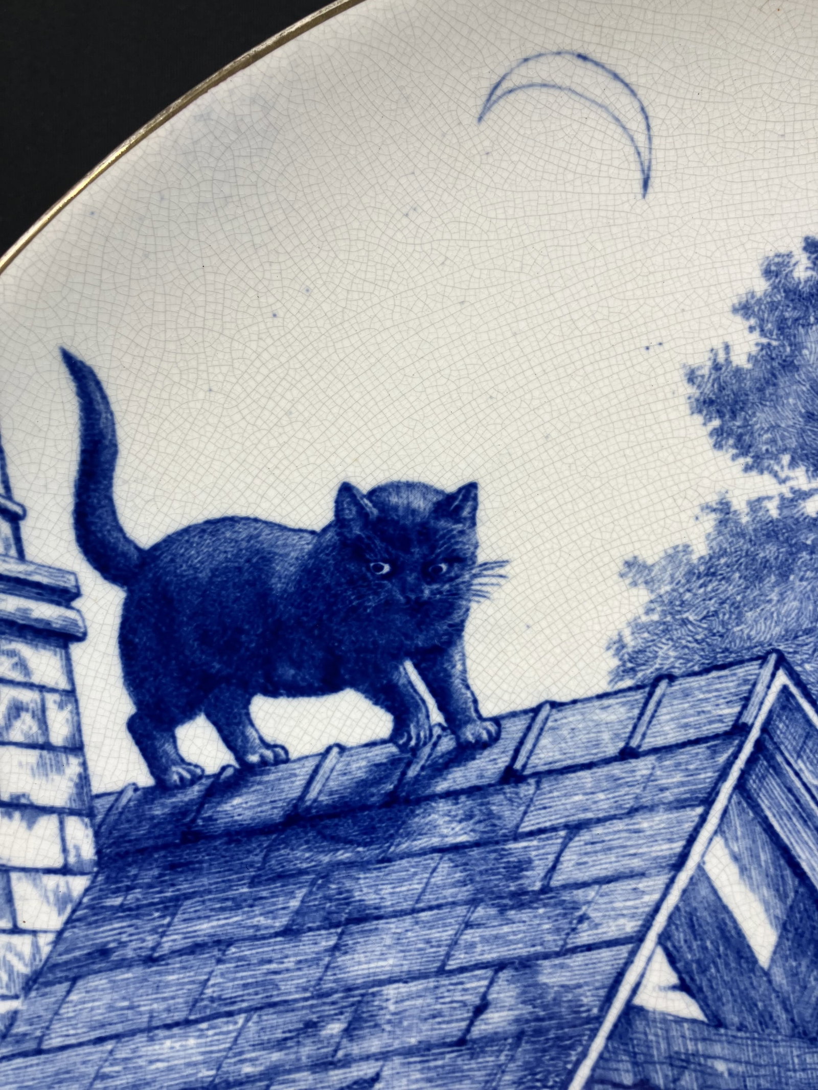 19th Century Minton Cat Charger - 2