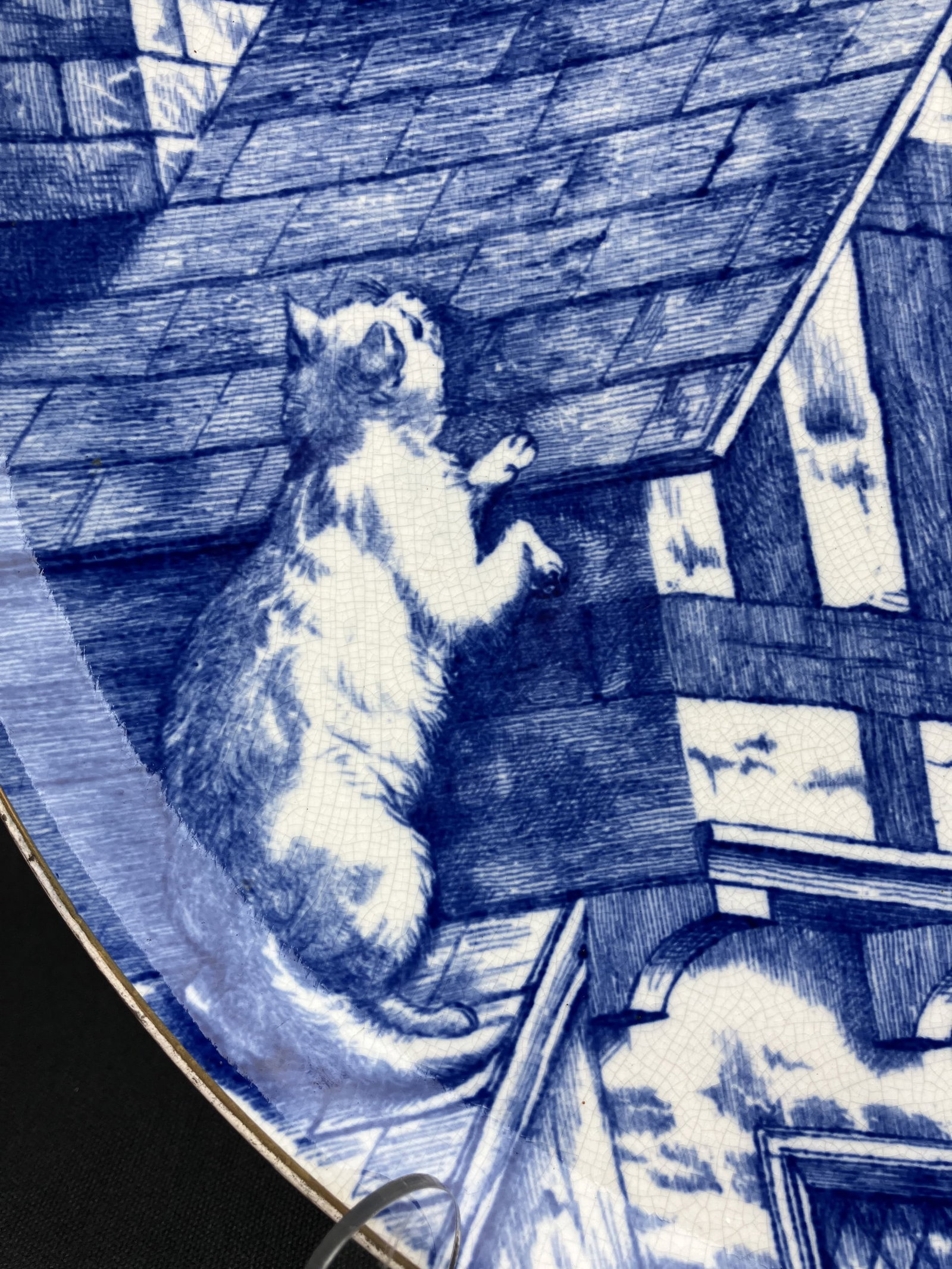 19th Century Minton Cat Charger - 3