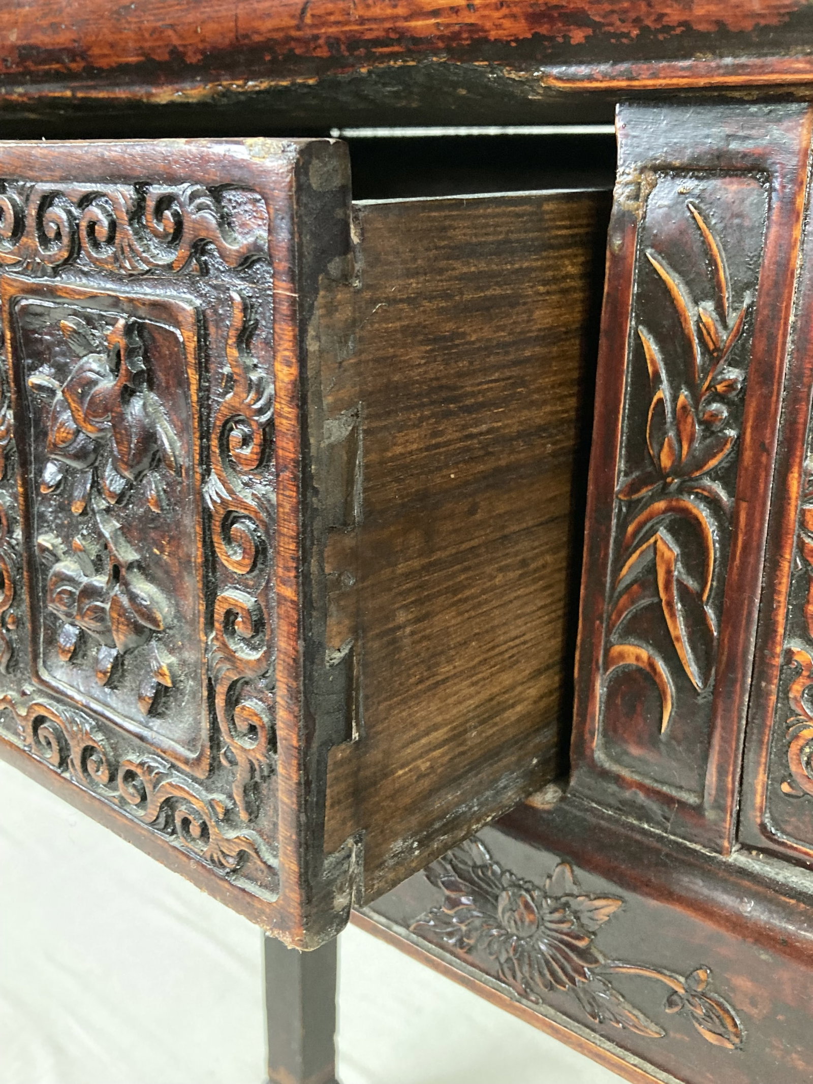 Chinese Carved Hardwood Altar Table - 12