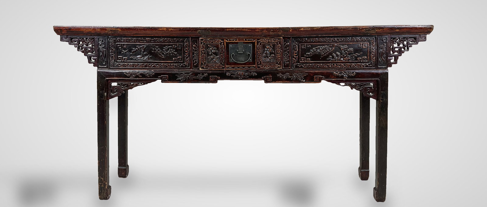 Chinese Carved Hardwood Altar Table - 3