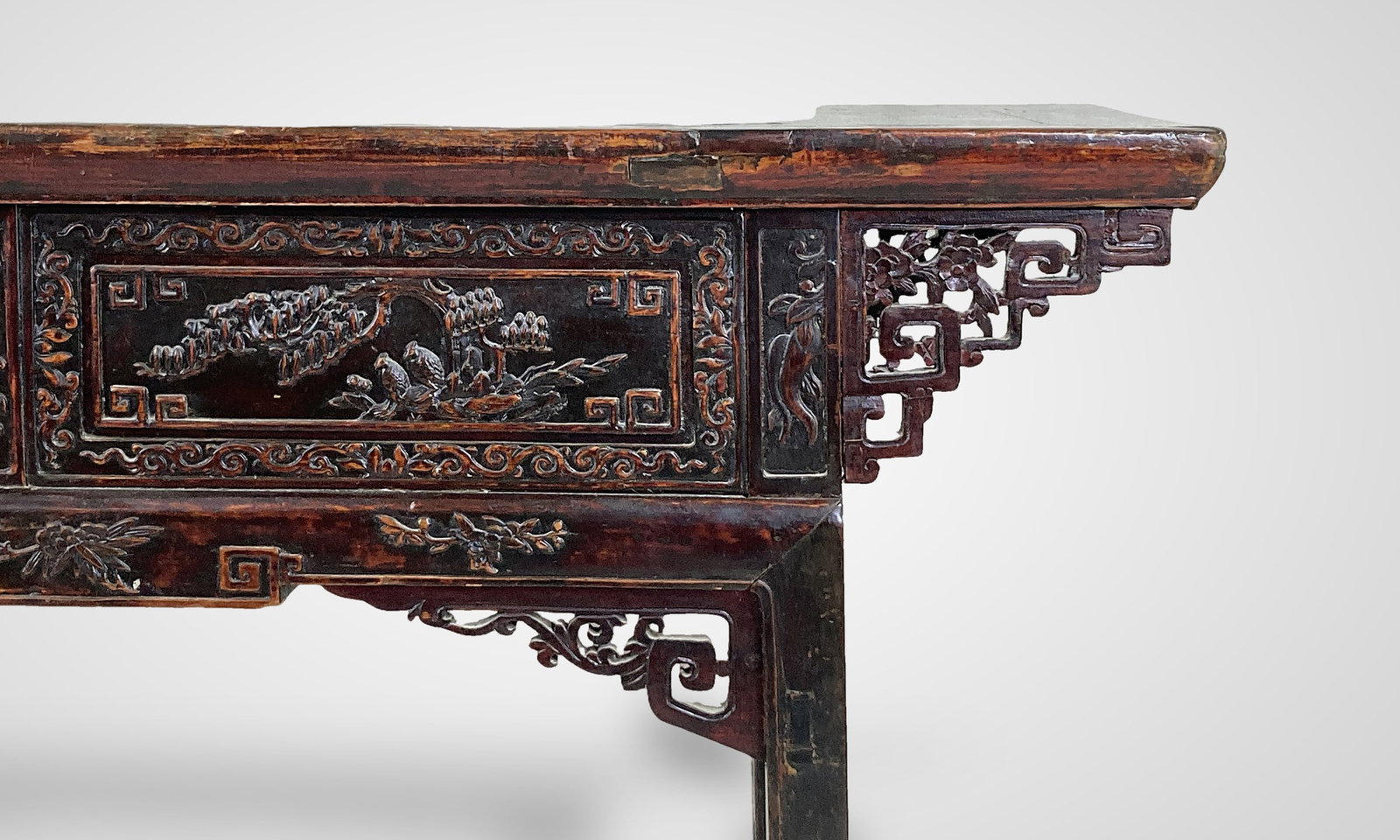 Chinese Carved Hardwood Altar Table - 7