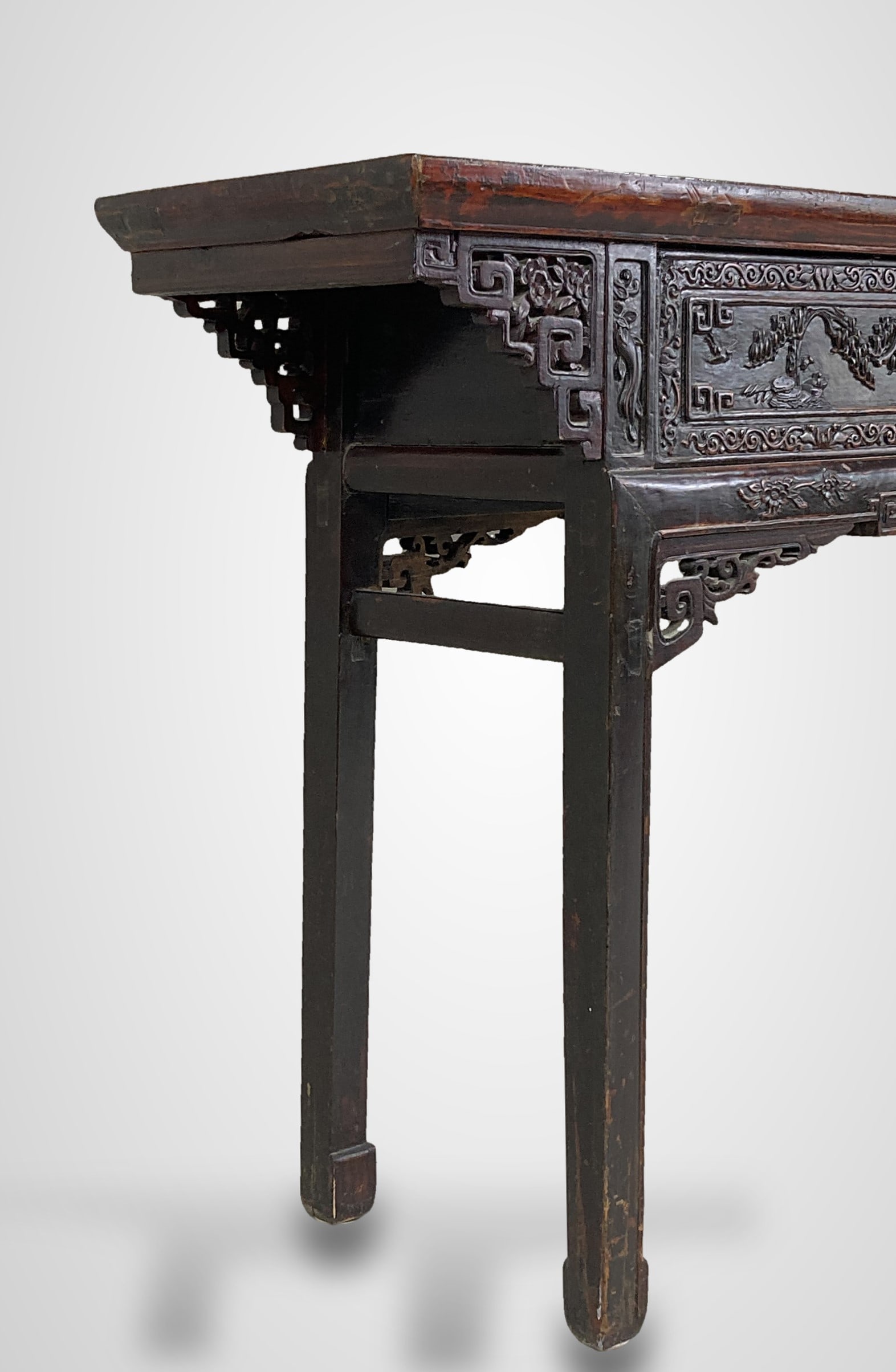 Chinese Carved Hardwood Altar Table - 9