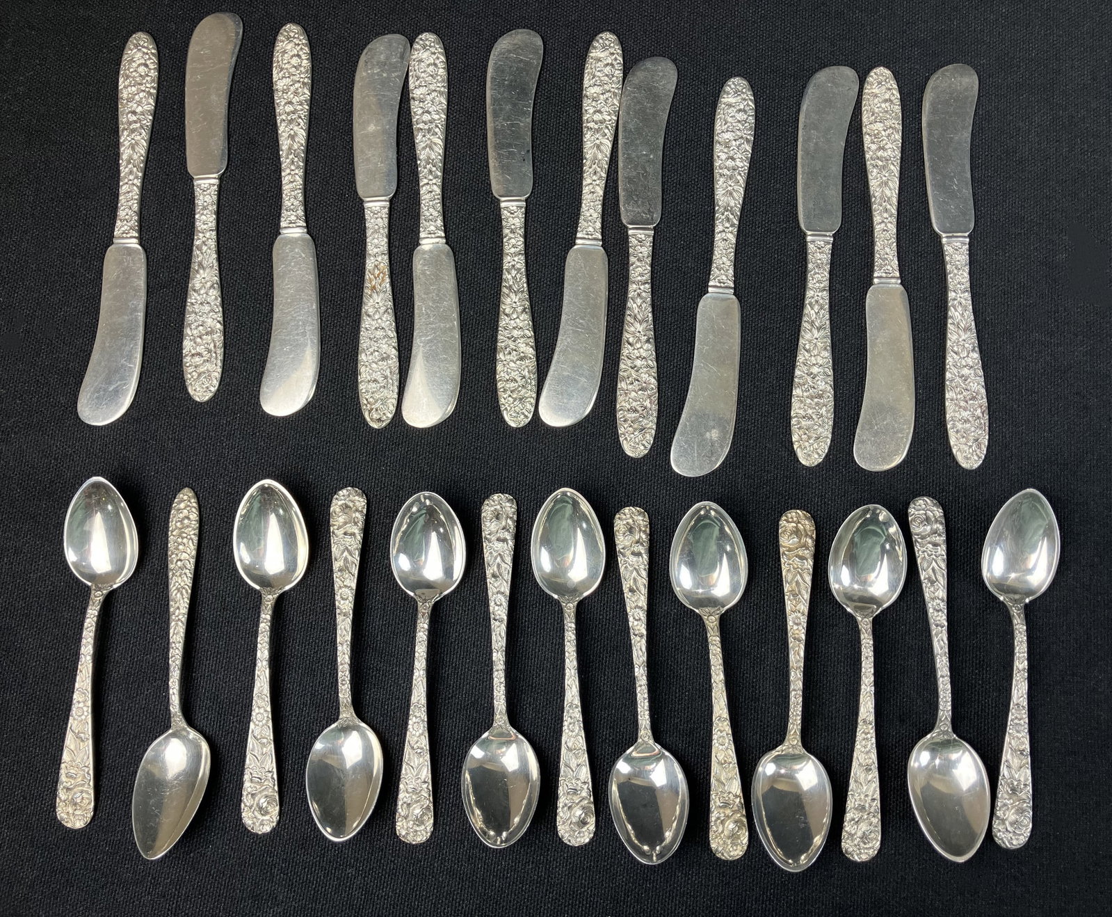 Manchester Sterling Silver Southern Rose Flatware Collection - 2