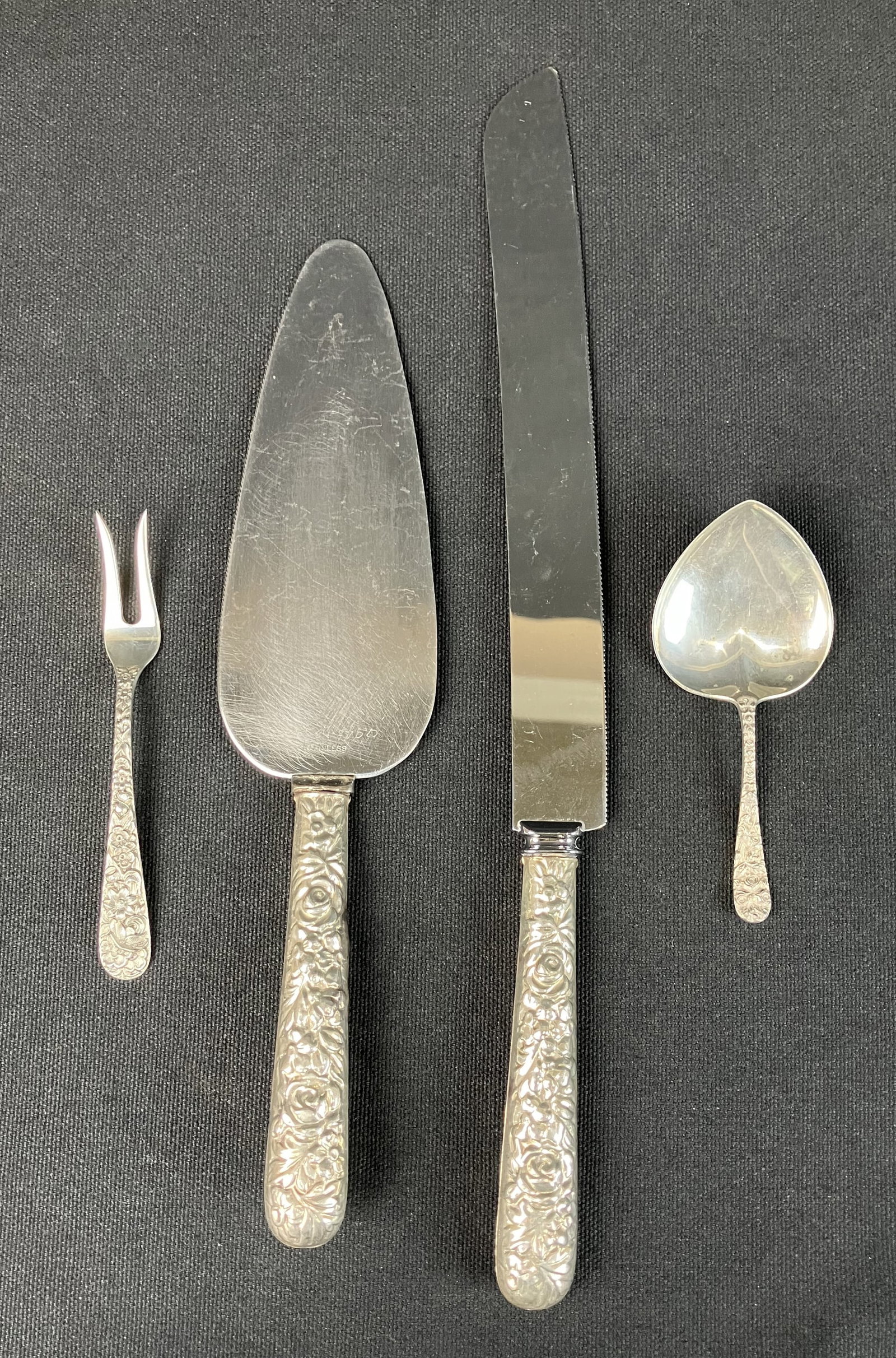 Manchester Sterling Silver Southern Rose Flatware Collection - 6
