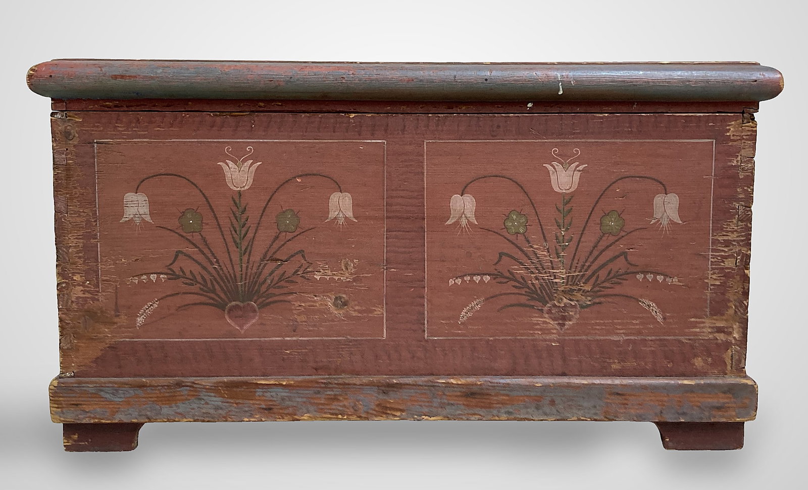 19th Century Paint Decorated Child's Blanket Chest - 5