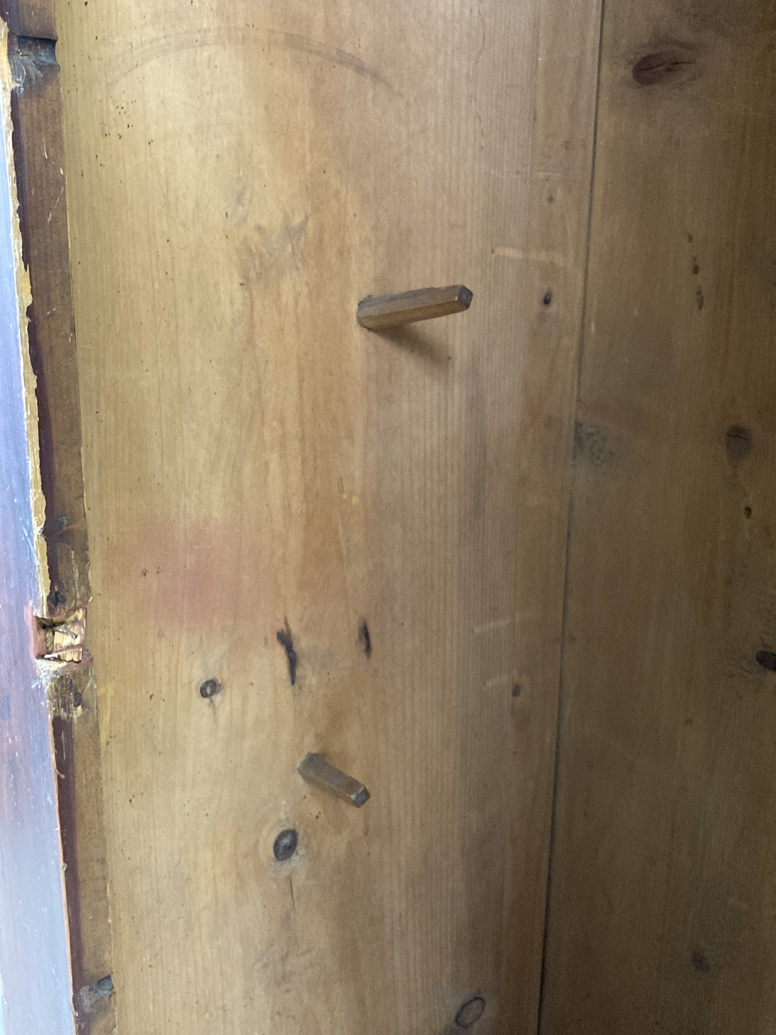 Dated 1857 Continental Folk Painted Cupboard - 12