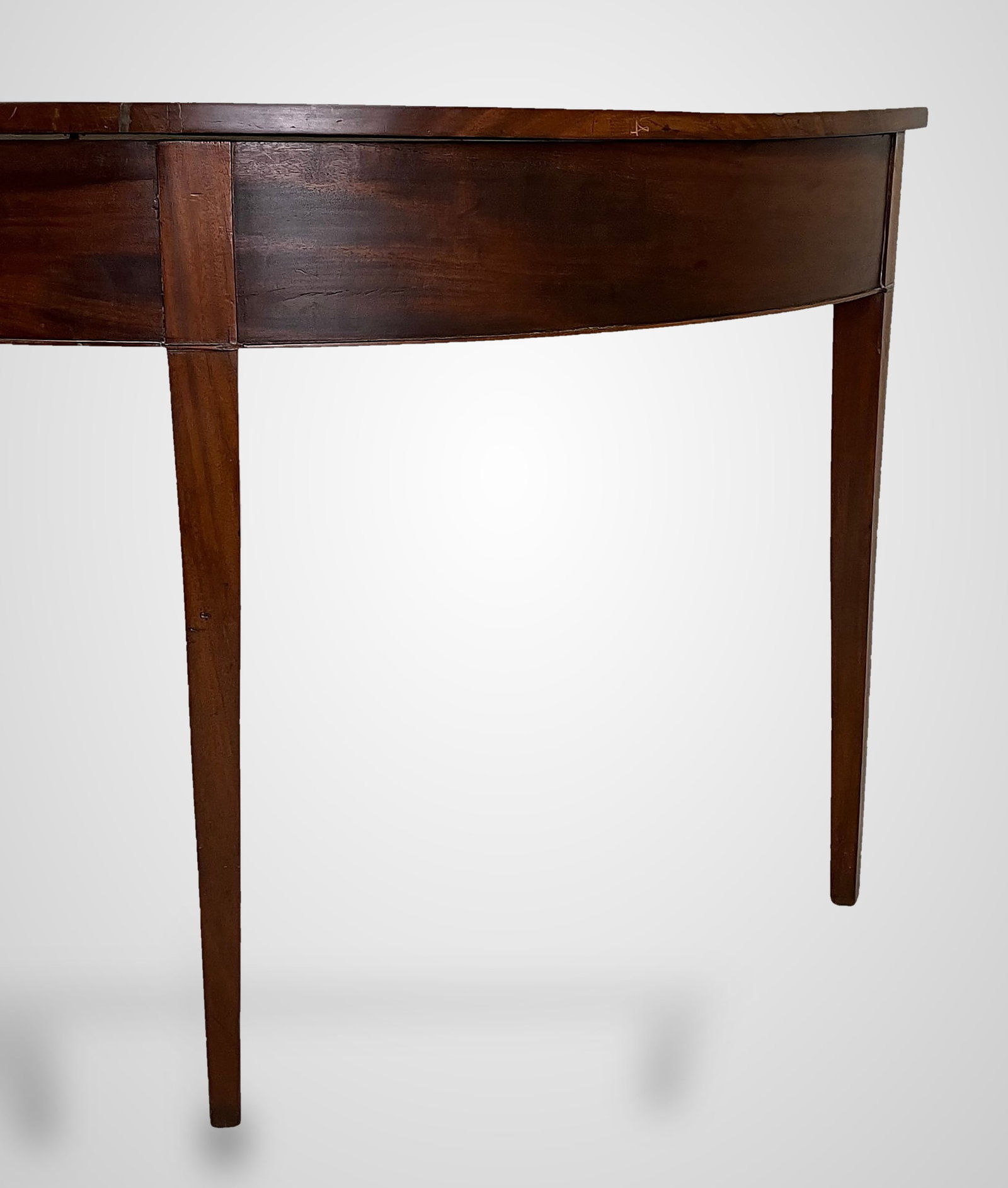 19th Century Mahogany Demilune Table - 5