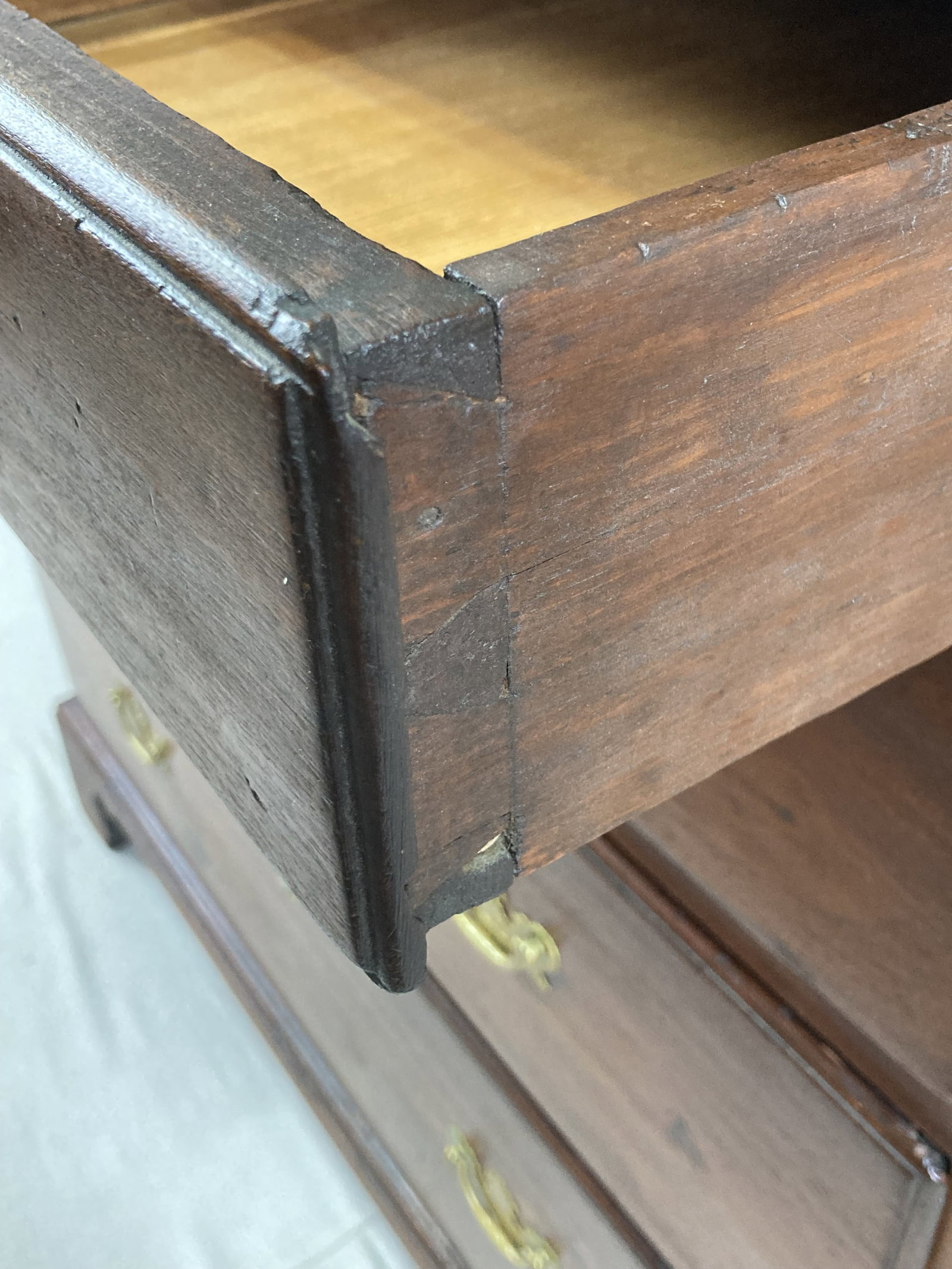 18th Century American Chippendale Cherry Chest - 5