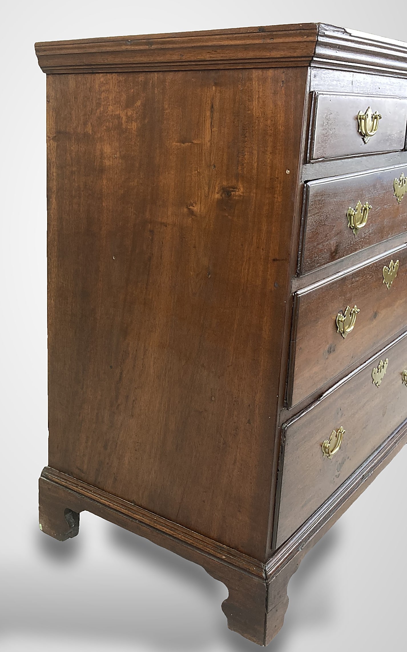 18th Century American Chippendale Cherry Chest - 6