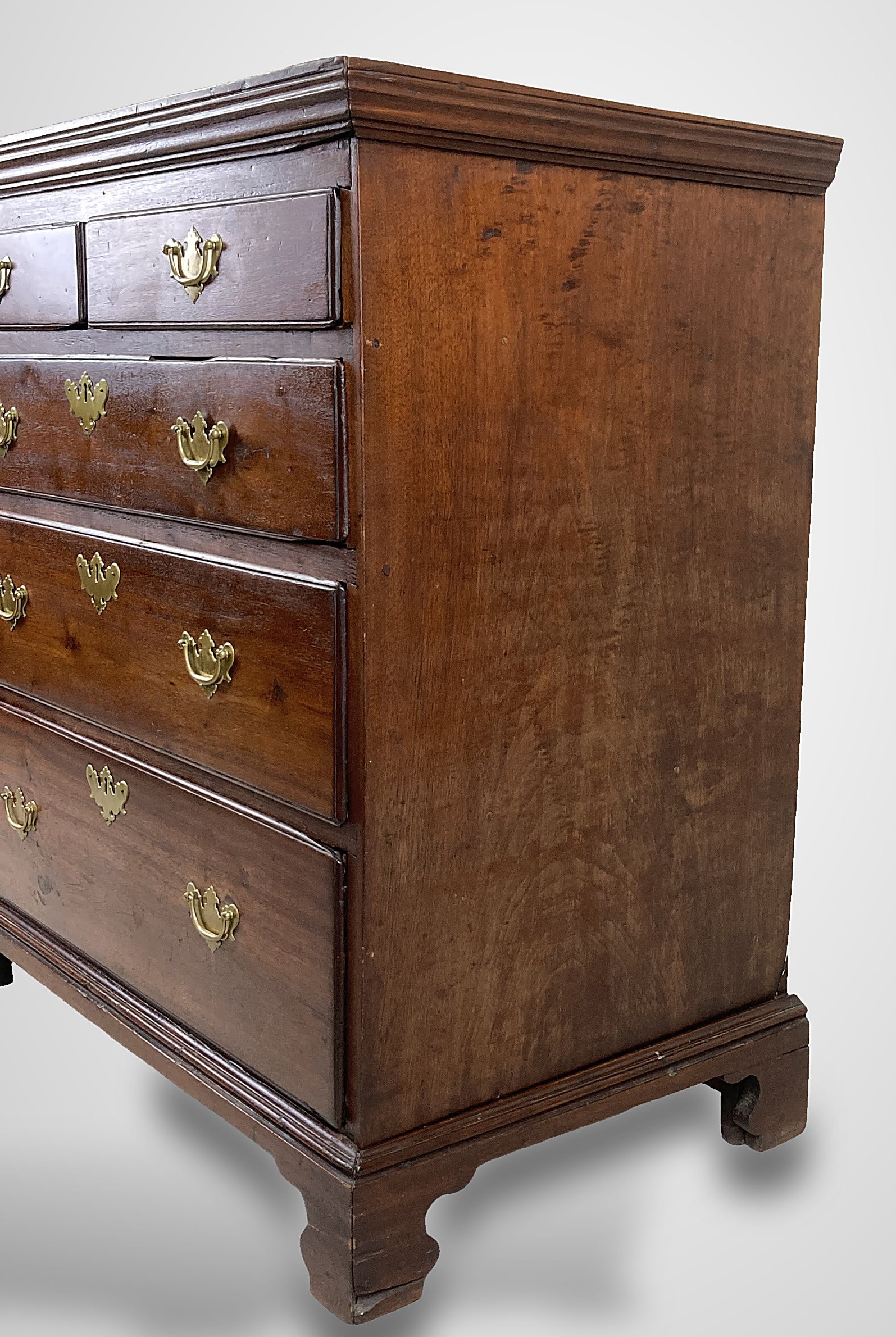 18th Century American Chippendale Cherry Chest - 7
