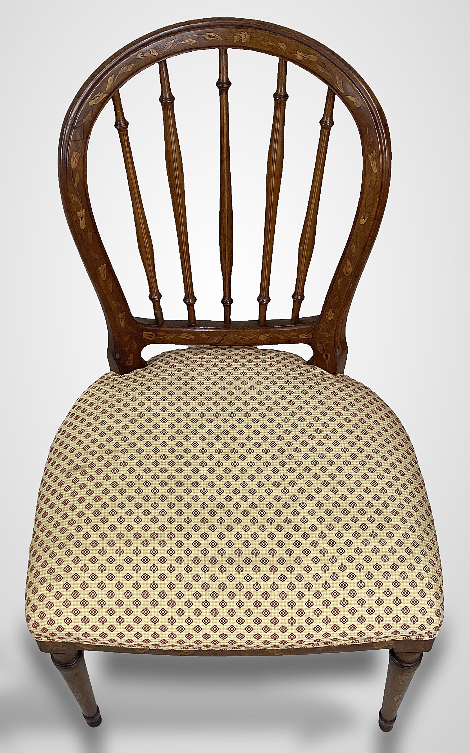 Pair Of Dutch Marquetry Chairs - 2