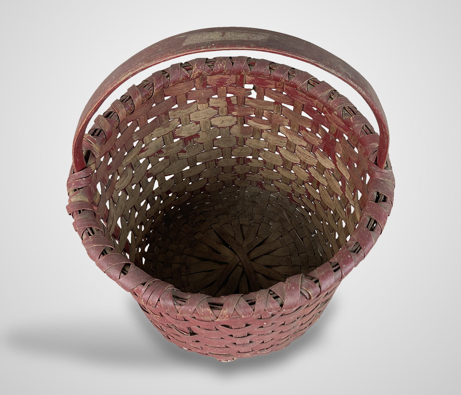 Fine Painted Country Basket - 2