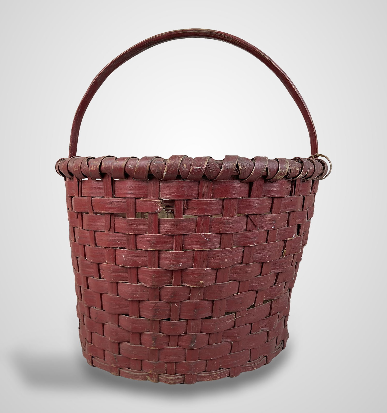 Fine Painted Country Basket - 5