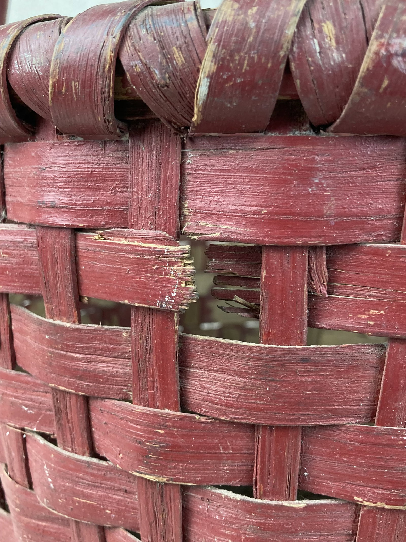 Fine Painted Country Basket - 6