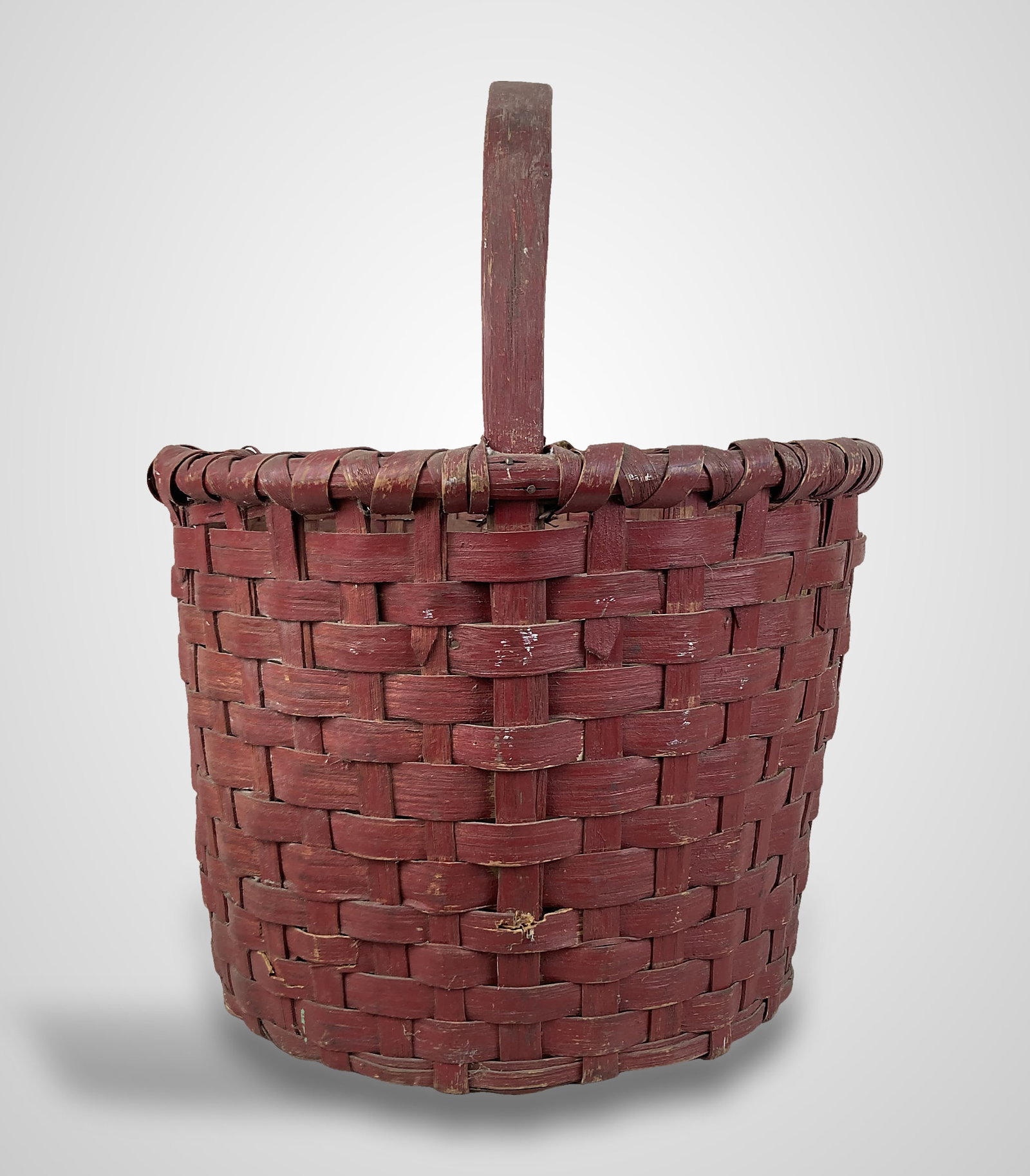 Fine Painted Country Basket - 7