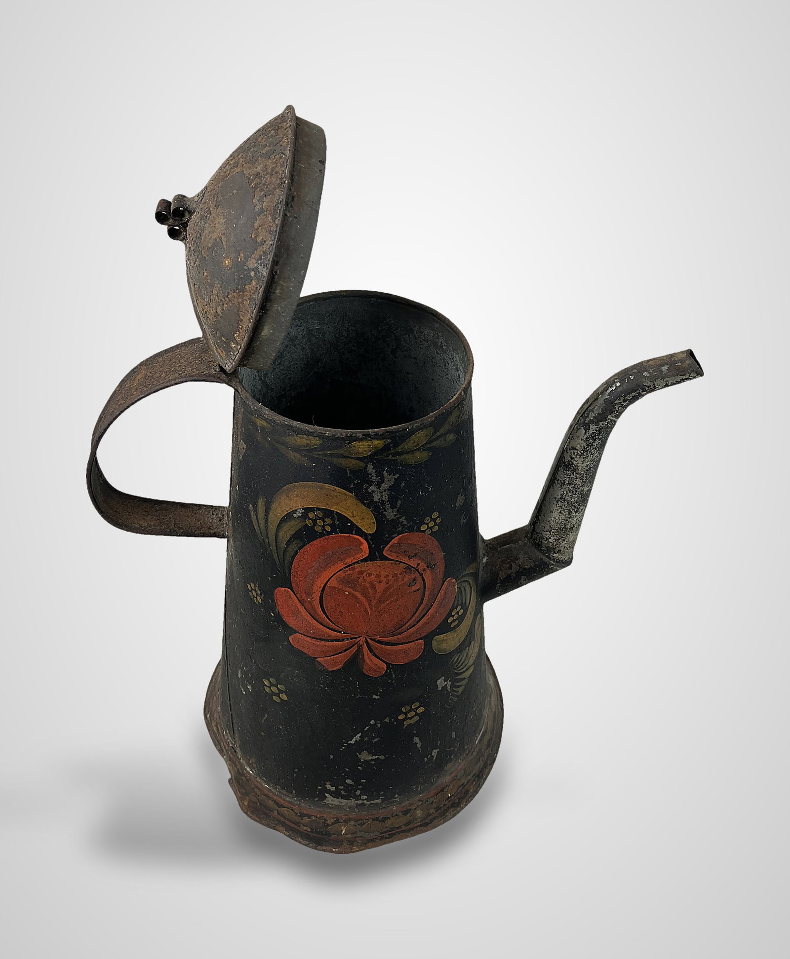 Toleware Decorated Coffee Pot - 2
