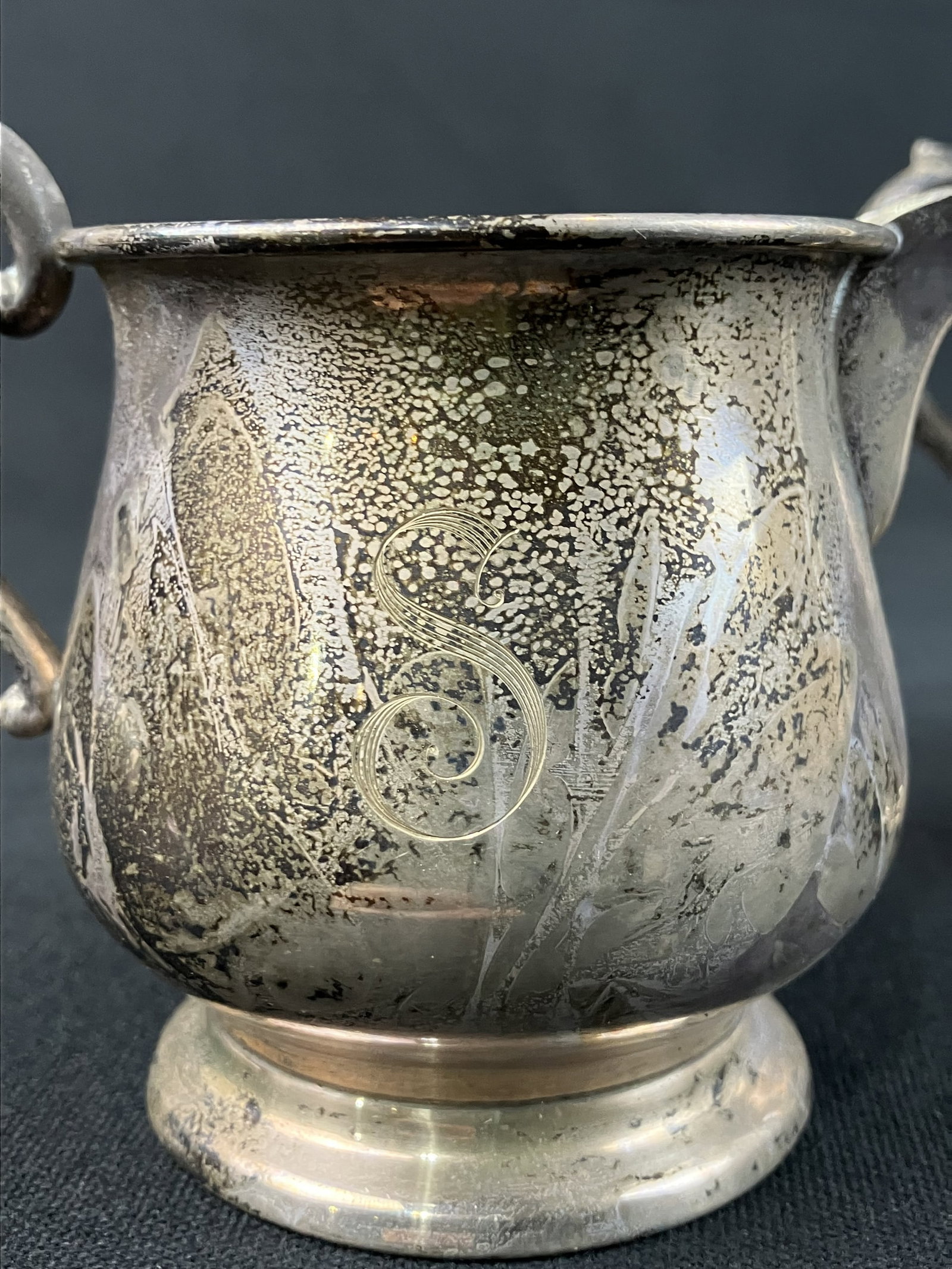 Sterling Silver Creamer and Sugar - 3
