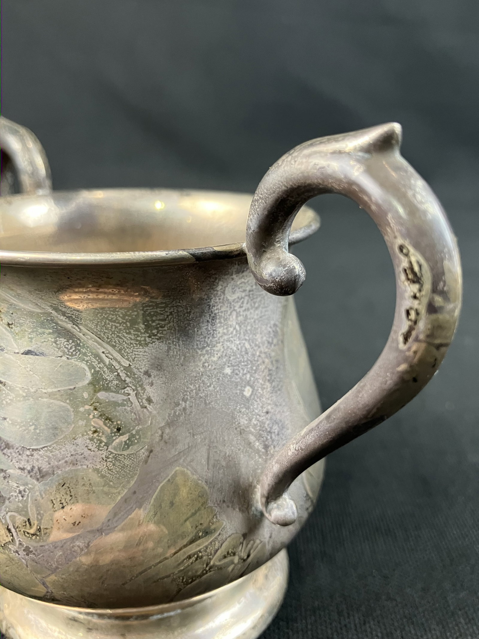 Sterling Silver Creamer and Sugar - 7