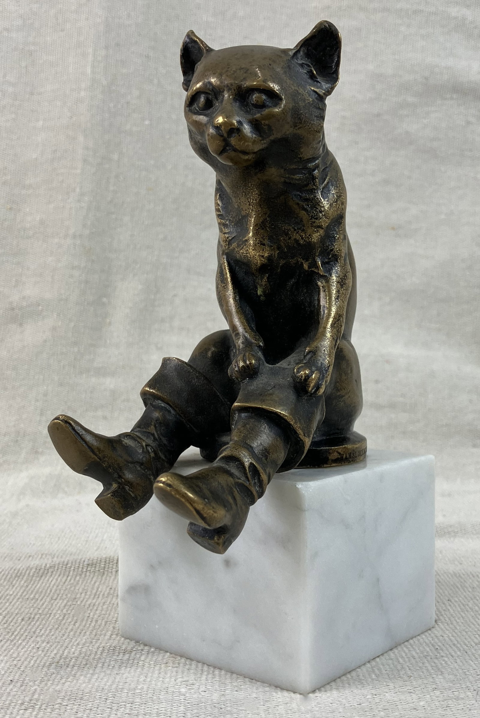 Hansi Siercke Puss in Boots Bronze Sculpture - 2