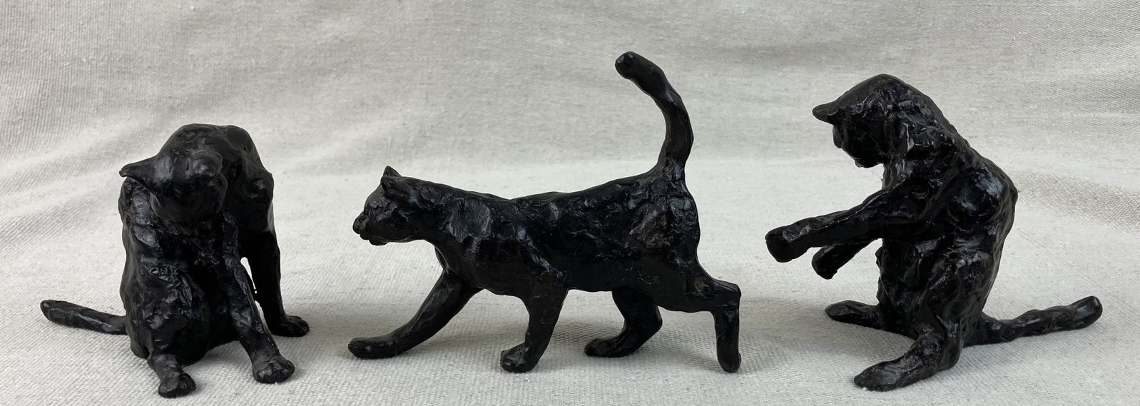 Bronze Cat Figurines - 5