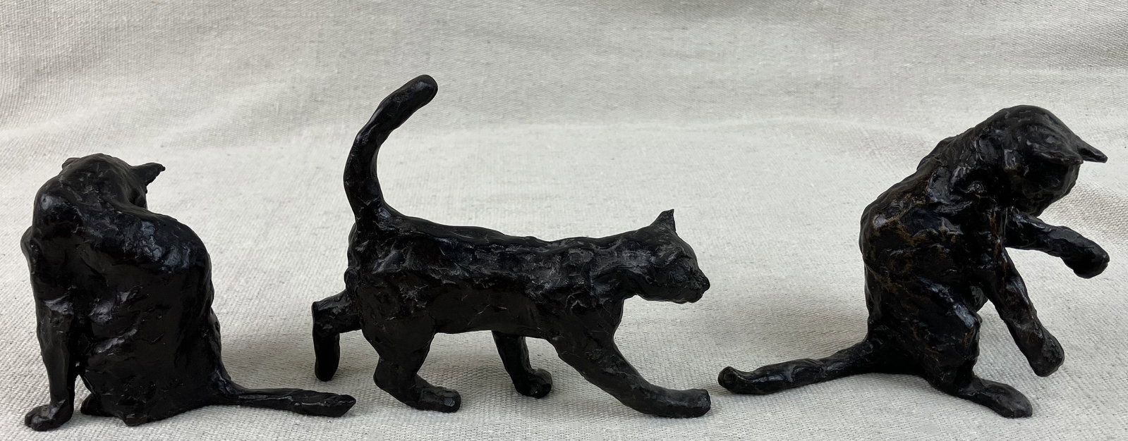 Bronze Cat Figurines - 7