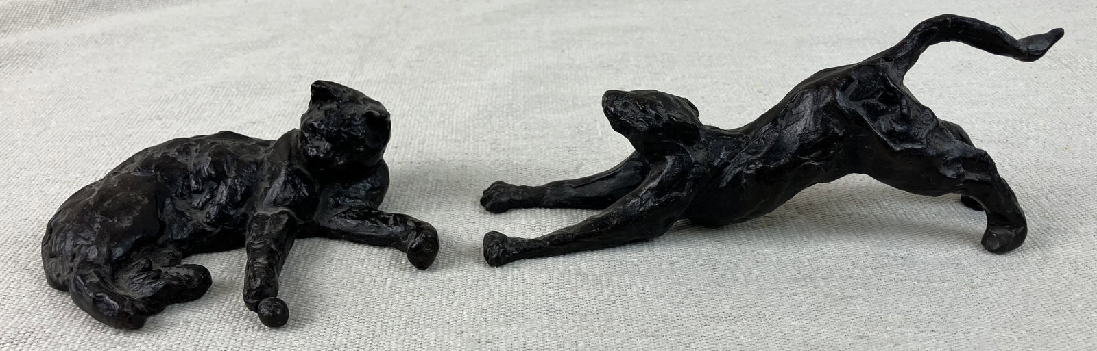 Bronze Cat Figurines - 9