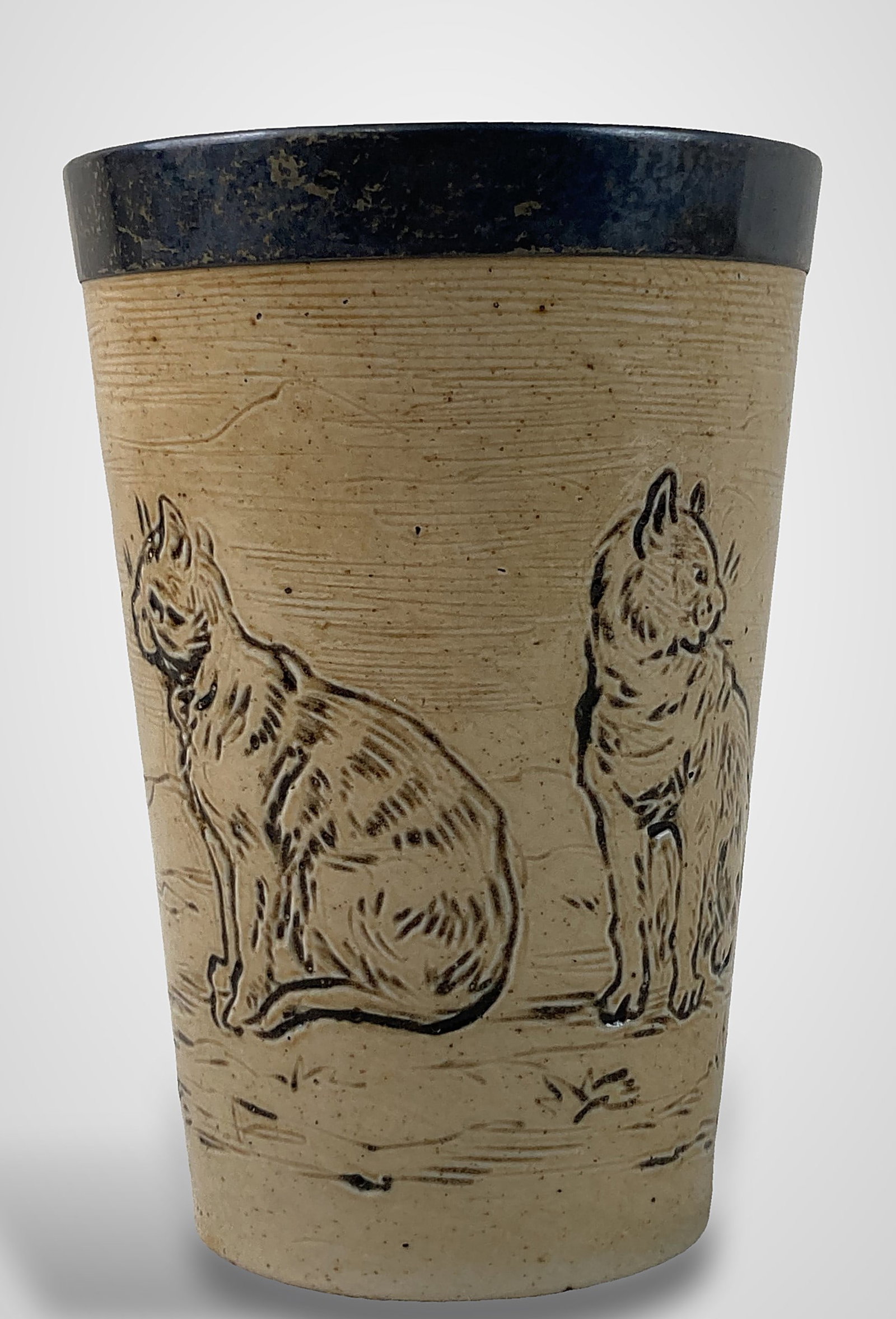 Hannah Barlow Doulton Lambeth Cat Cup - 6