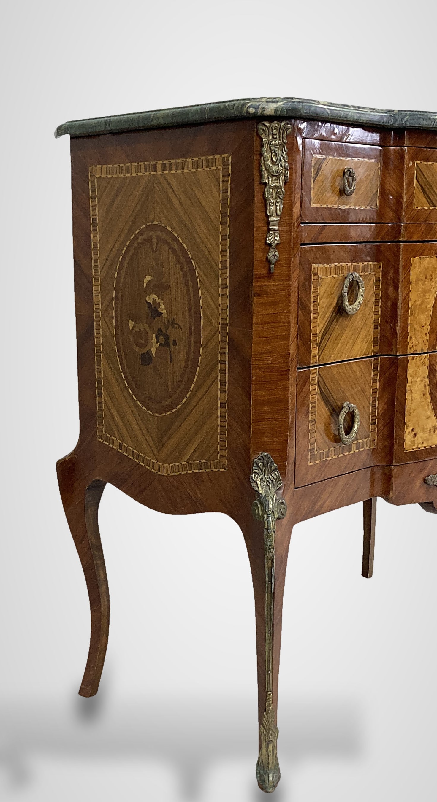 French Louis XV Style Marble Top Commode - 5