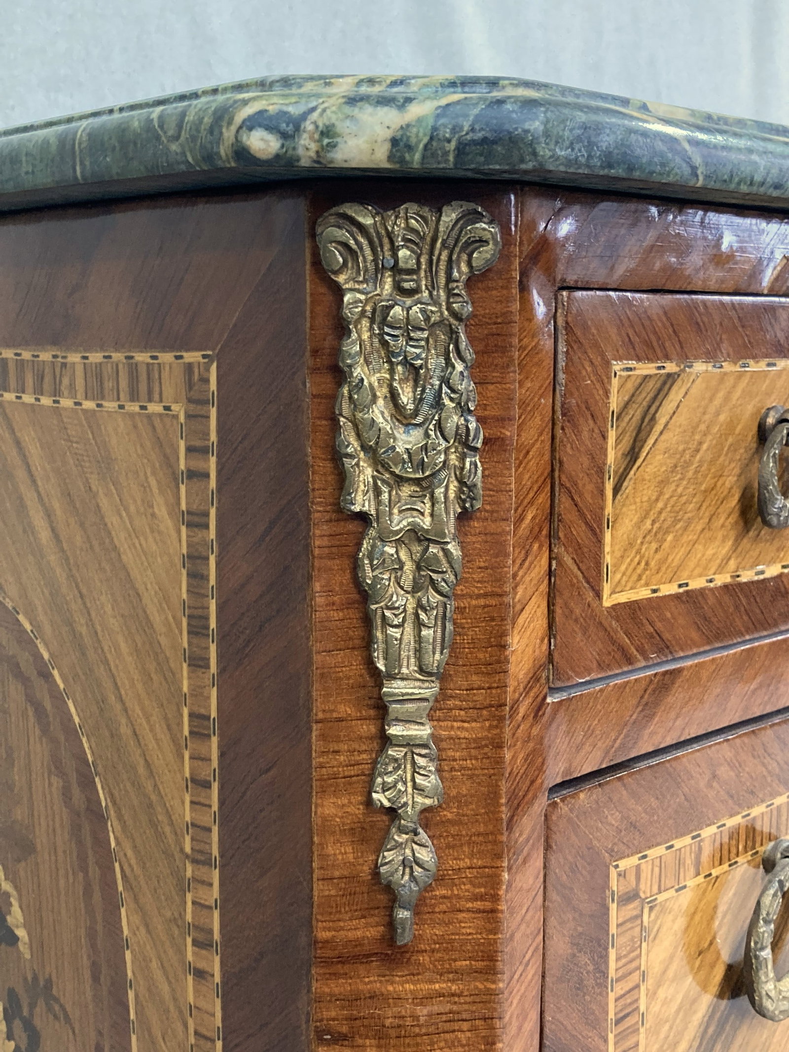 French Louis XV Style Marble Top Commode - 6