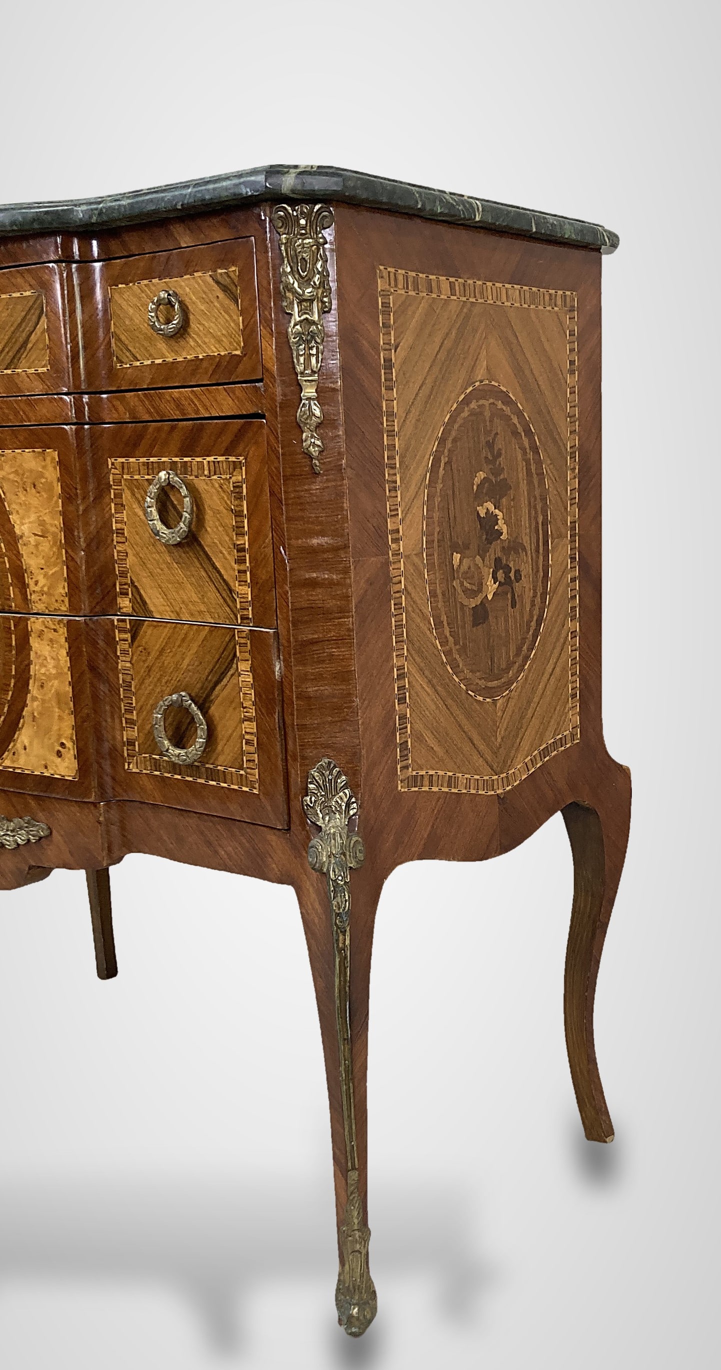 French Louis XV Style Marble Top Commode - 8