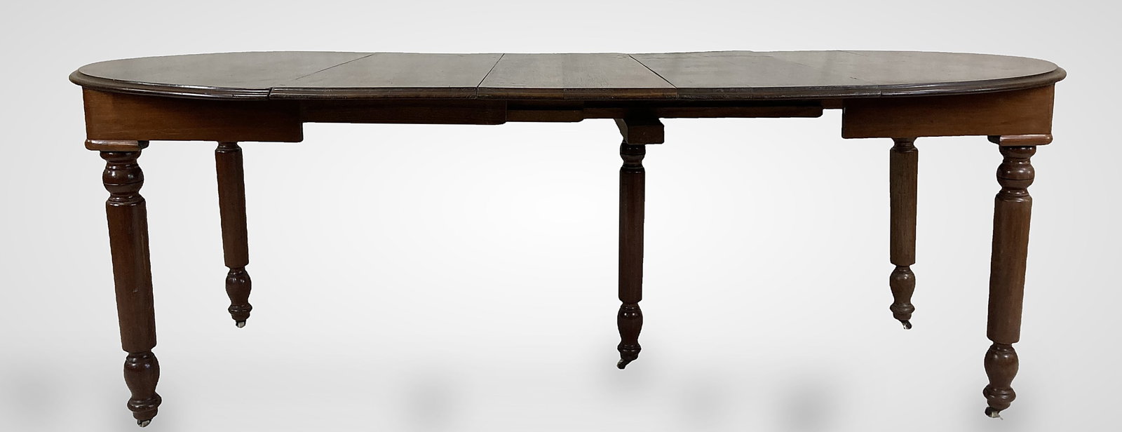19th Century Oval Walnut Dining Table (1 of 6)