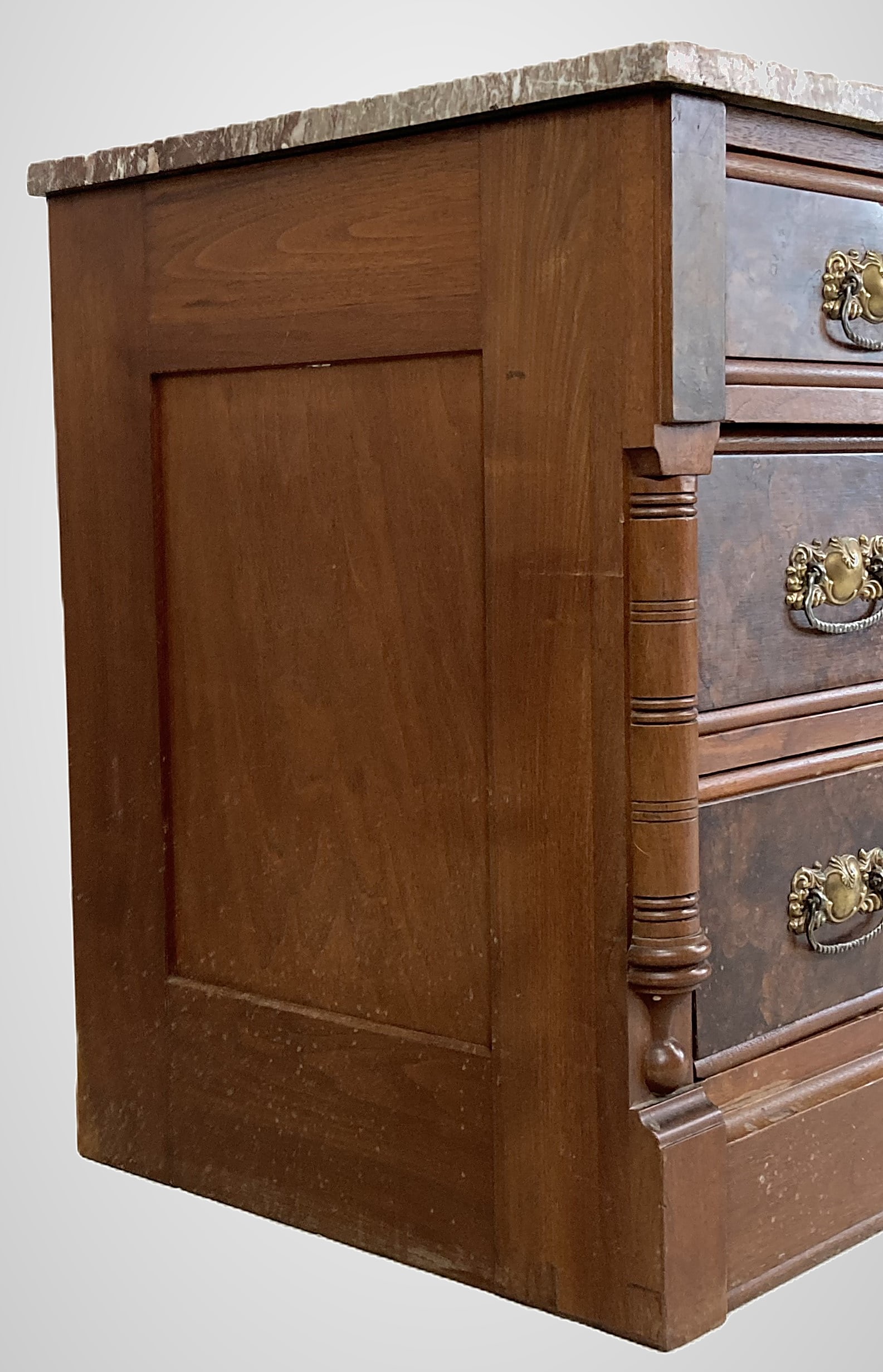 Late 19th Century Marble Top Chest - 8