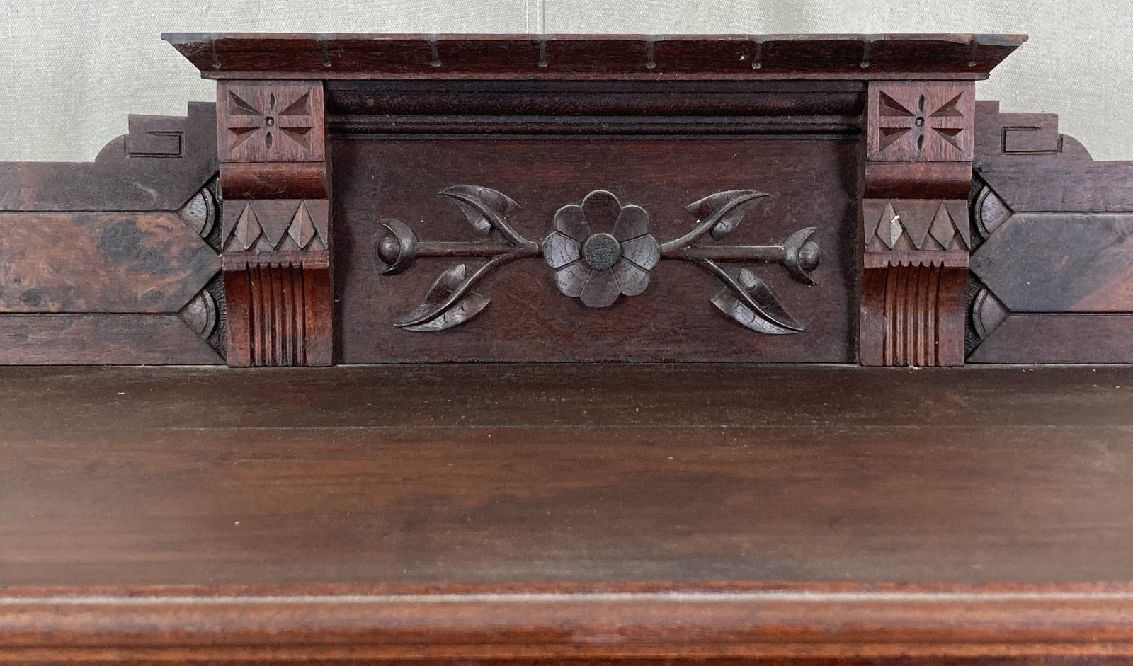 Victorian Eastlake Walnut Bookcase - 3