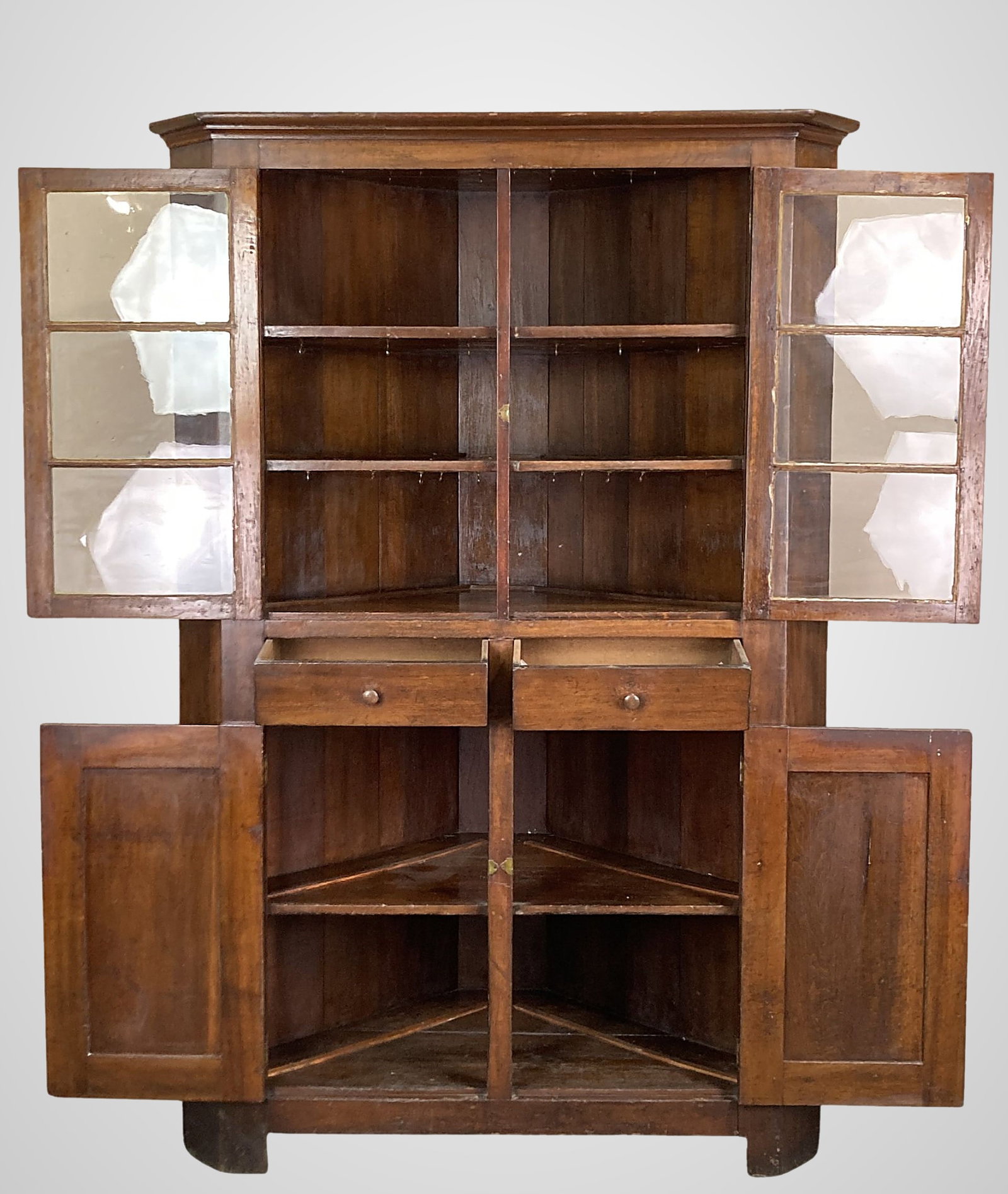 19th Century Corner Cupboard - 2