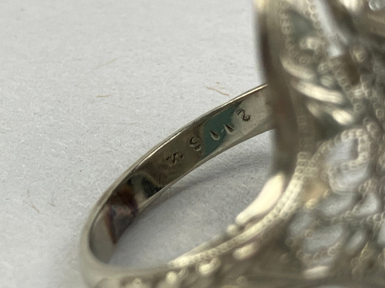 Art Deco 14KT White Gold Ring - 6