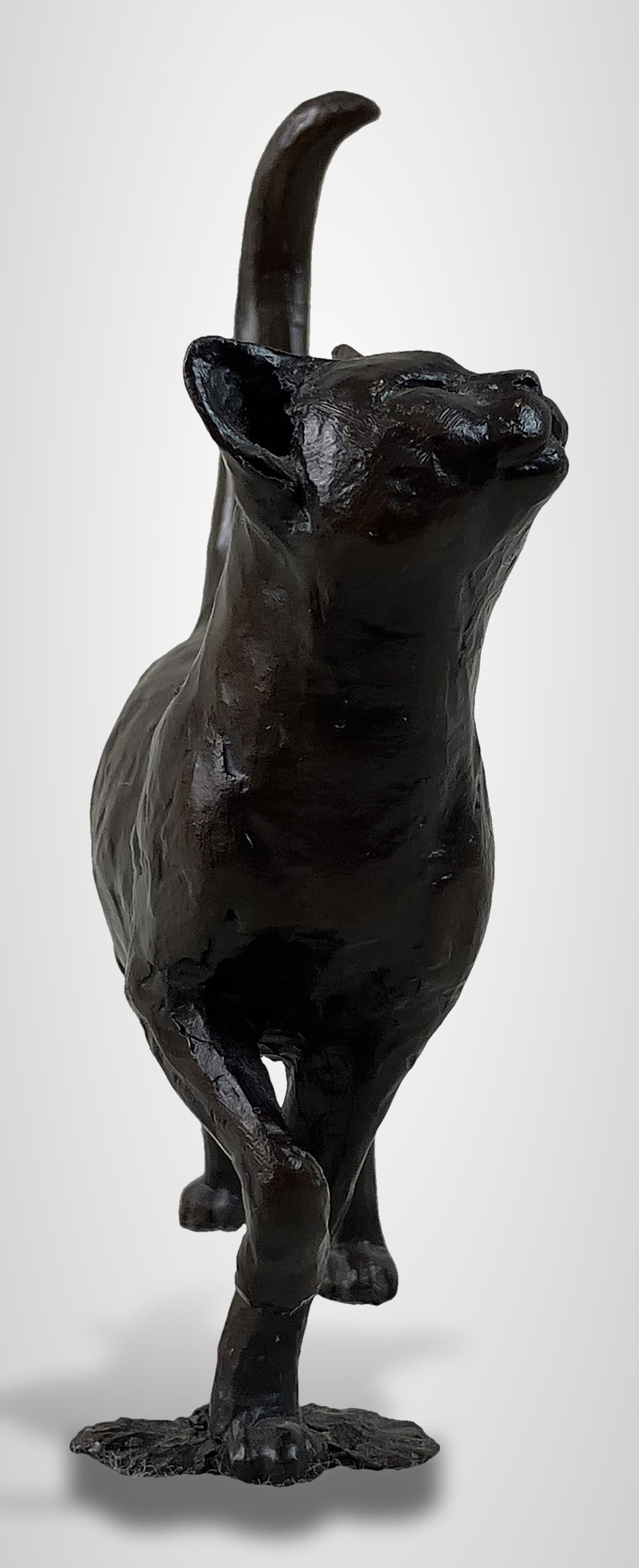 Michael Simpson Cast Bronze Cat Figurine - 4