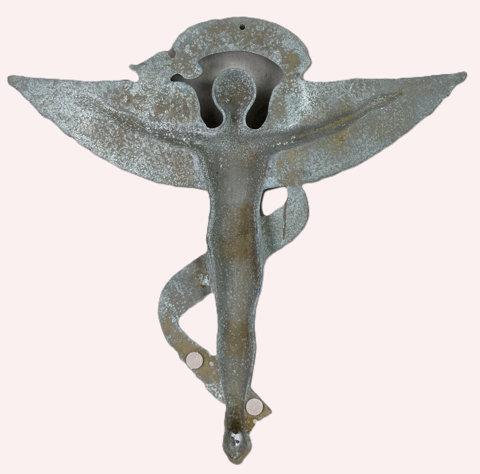 Art Deco Cast Metal Chiropractor Trade Sign - 4