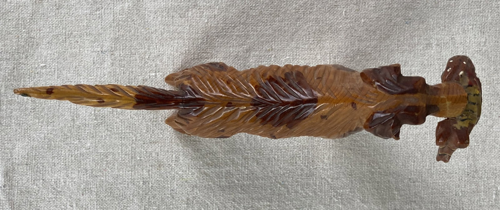 Folk Art Carved Hunting Dog Figure - 7