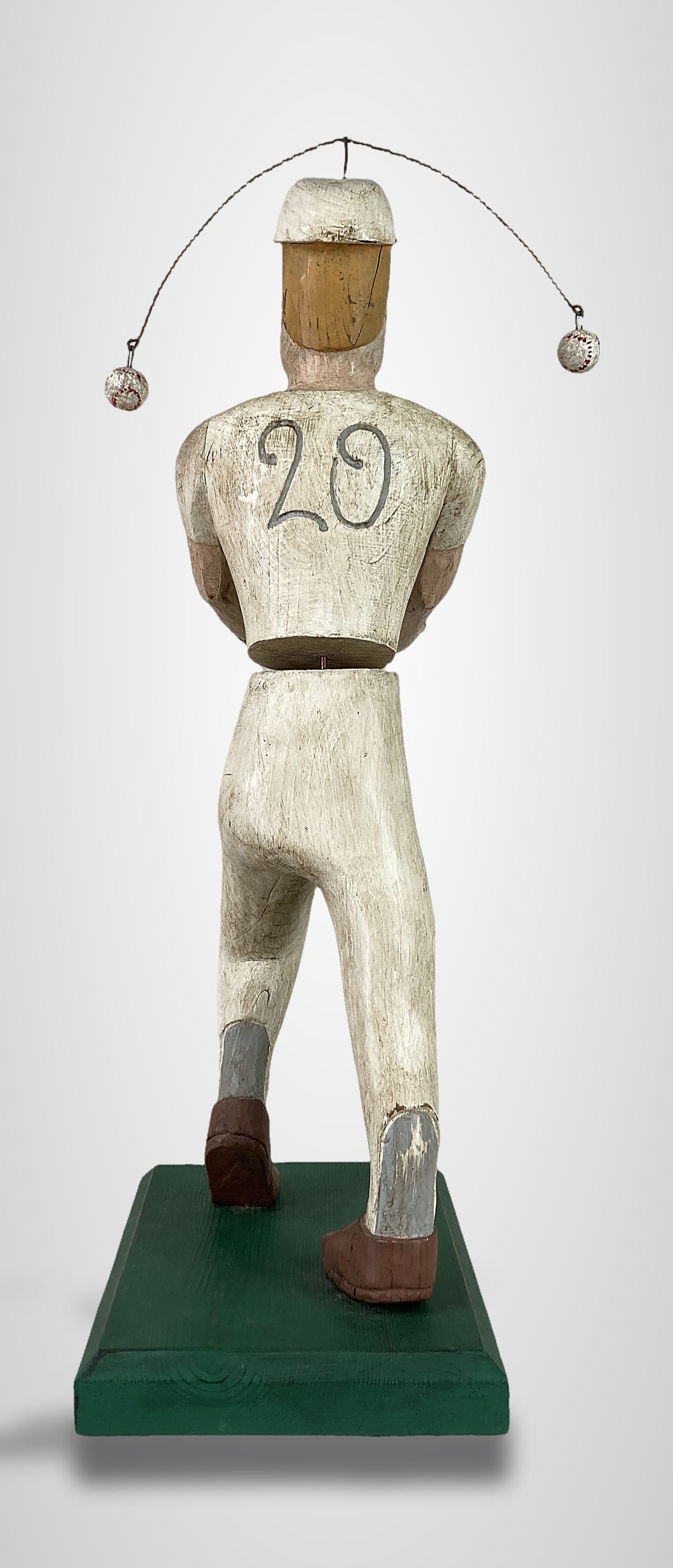 Carved Folk Art, Baseball Player , Patricia John and Jac John - 5