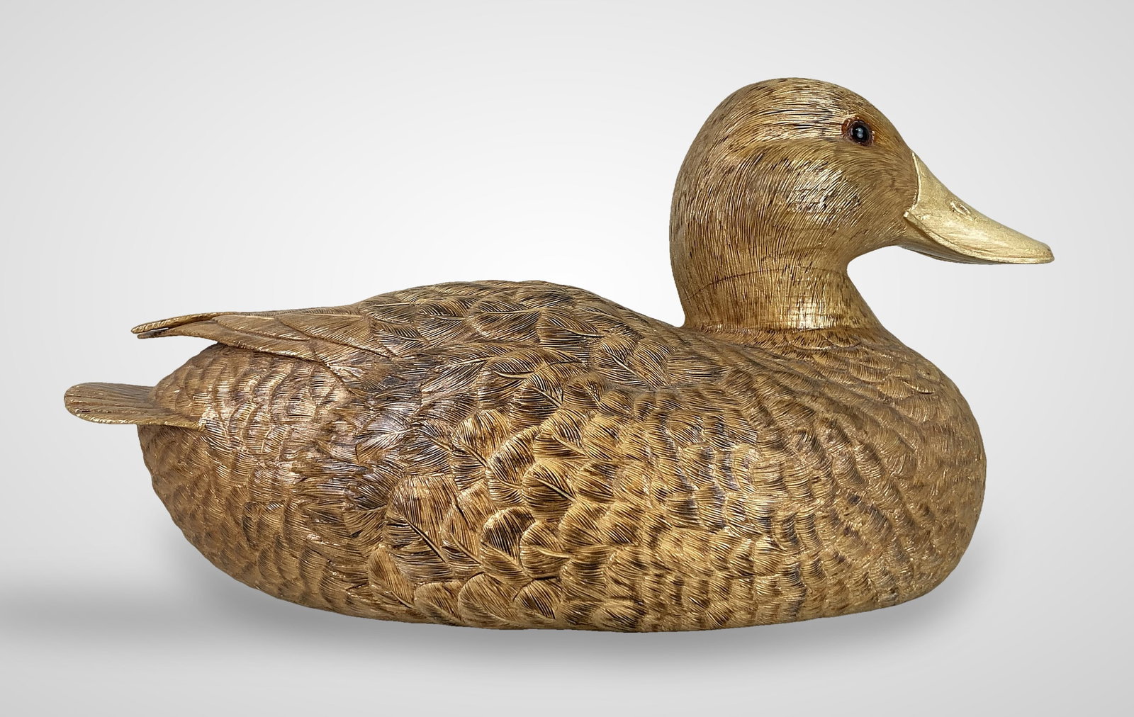 Harry Strahl Carved Duck Decoy - 3