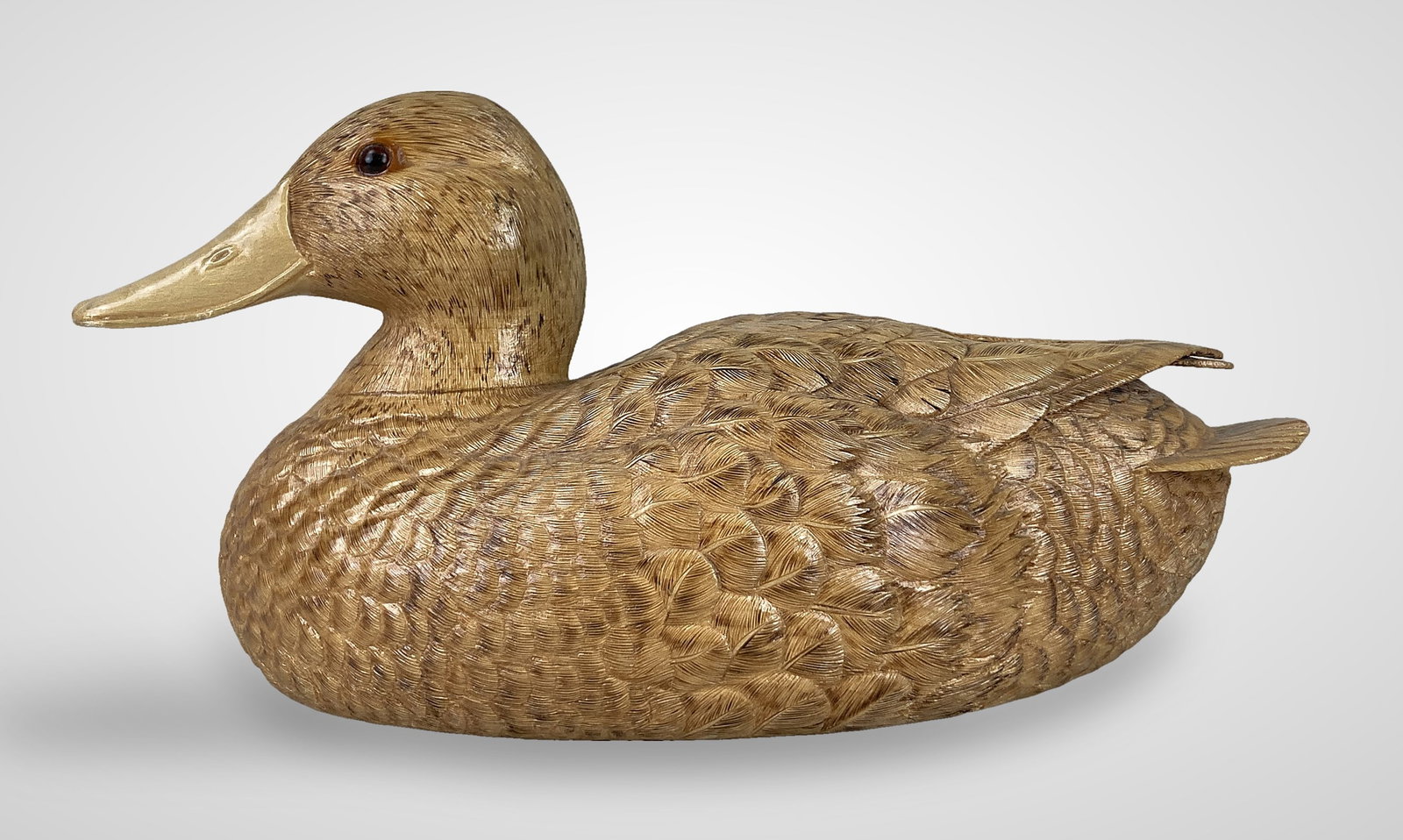 Harry Strahl Carved Duck Decoy - 6