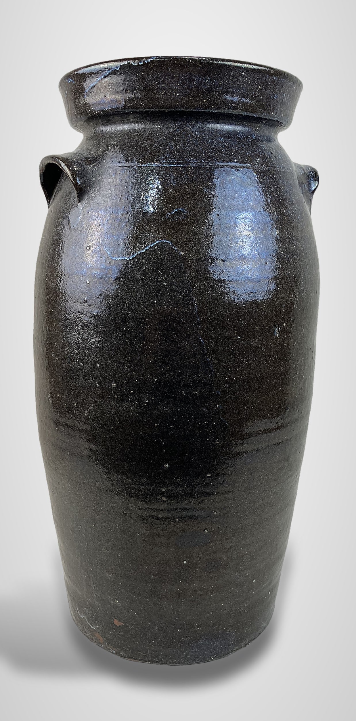 Joe Johnson Glazed 3 Gallon Stoneware Churn - 2